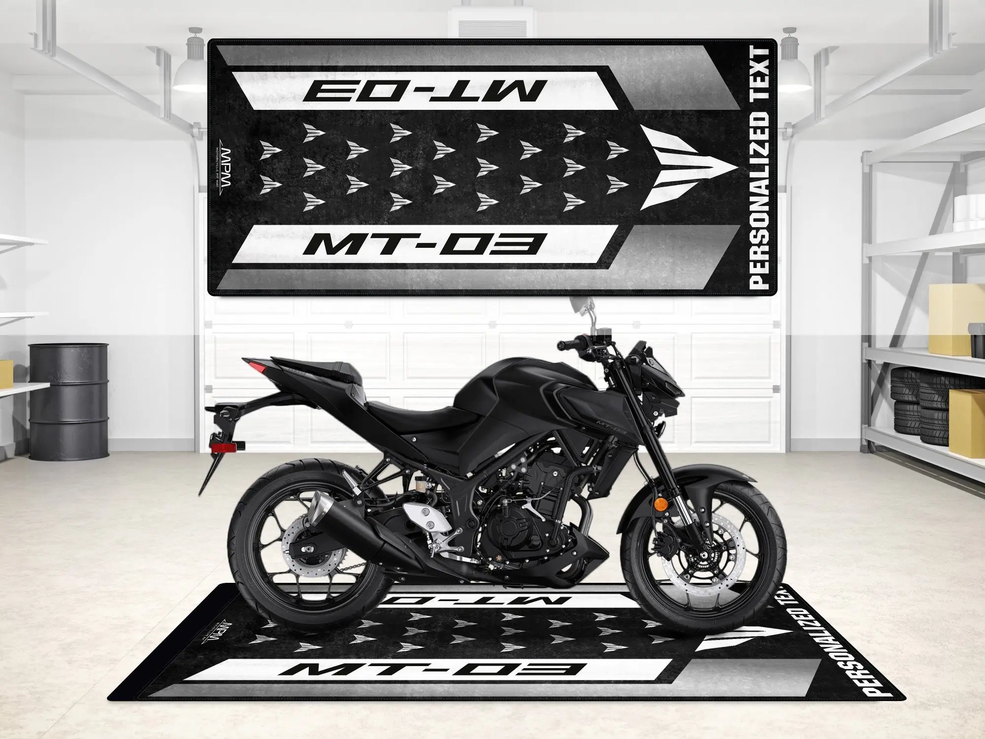 Designed Pit Mat for Yamaha MT-03 Motorcycle - MM7121 - Image 11