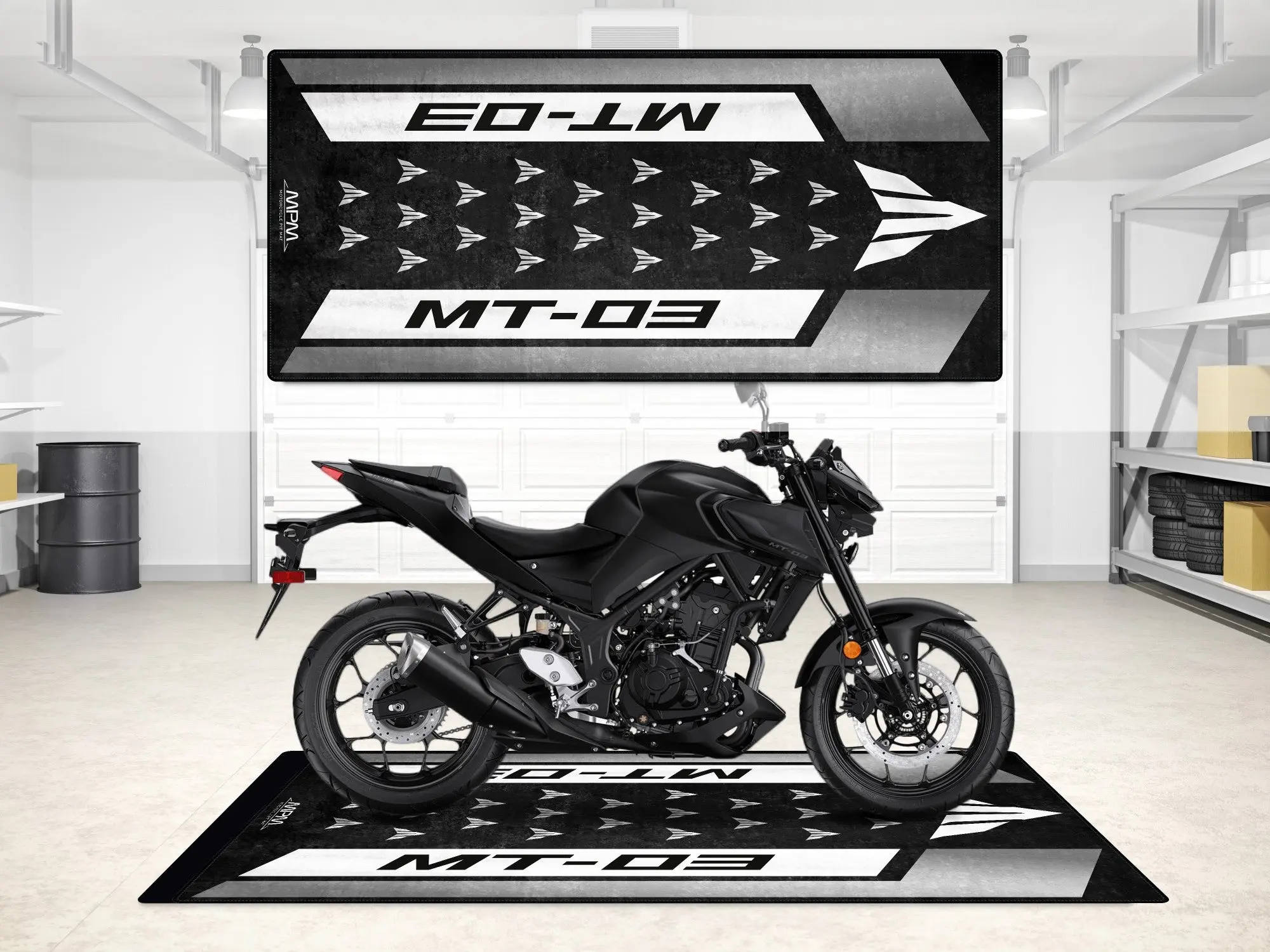 Designed Pit Mat for Yamaha MT-03 Motorcycle - MM7121 - Image 9
