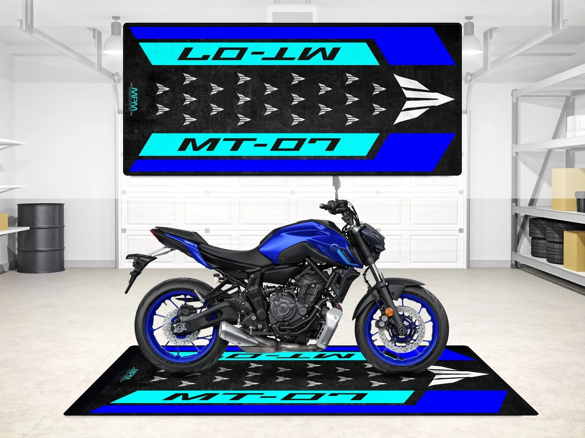 Designed Pit Mat for Yamaha MT-07 Motorcycle - MM7119 - Image 5