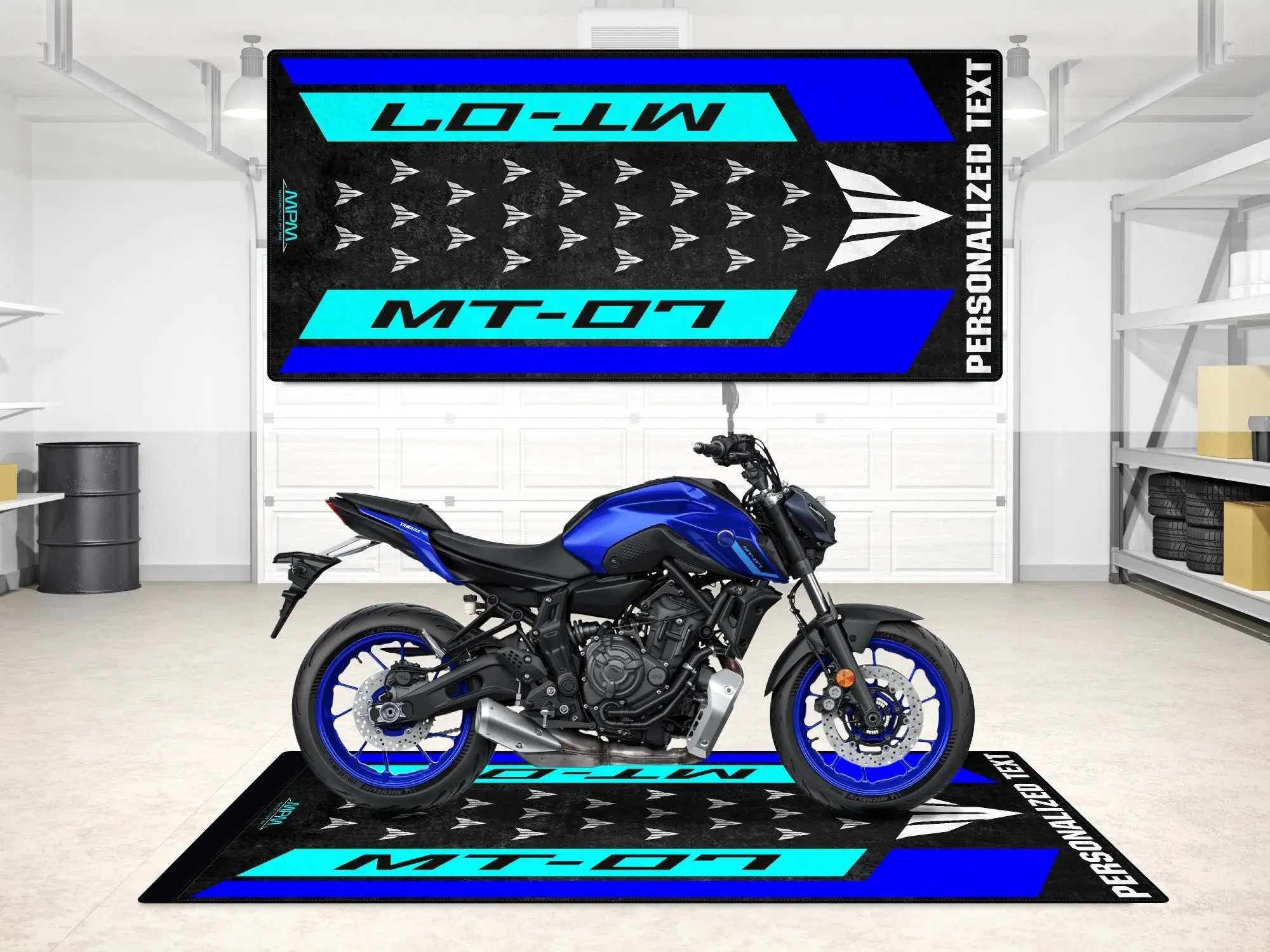 Designed Pit Mat for Yamaha MT-07 Motorcycle - MM7119 - Image 7