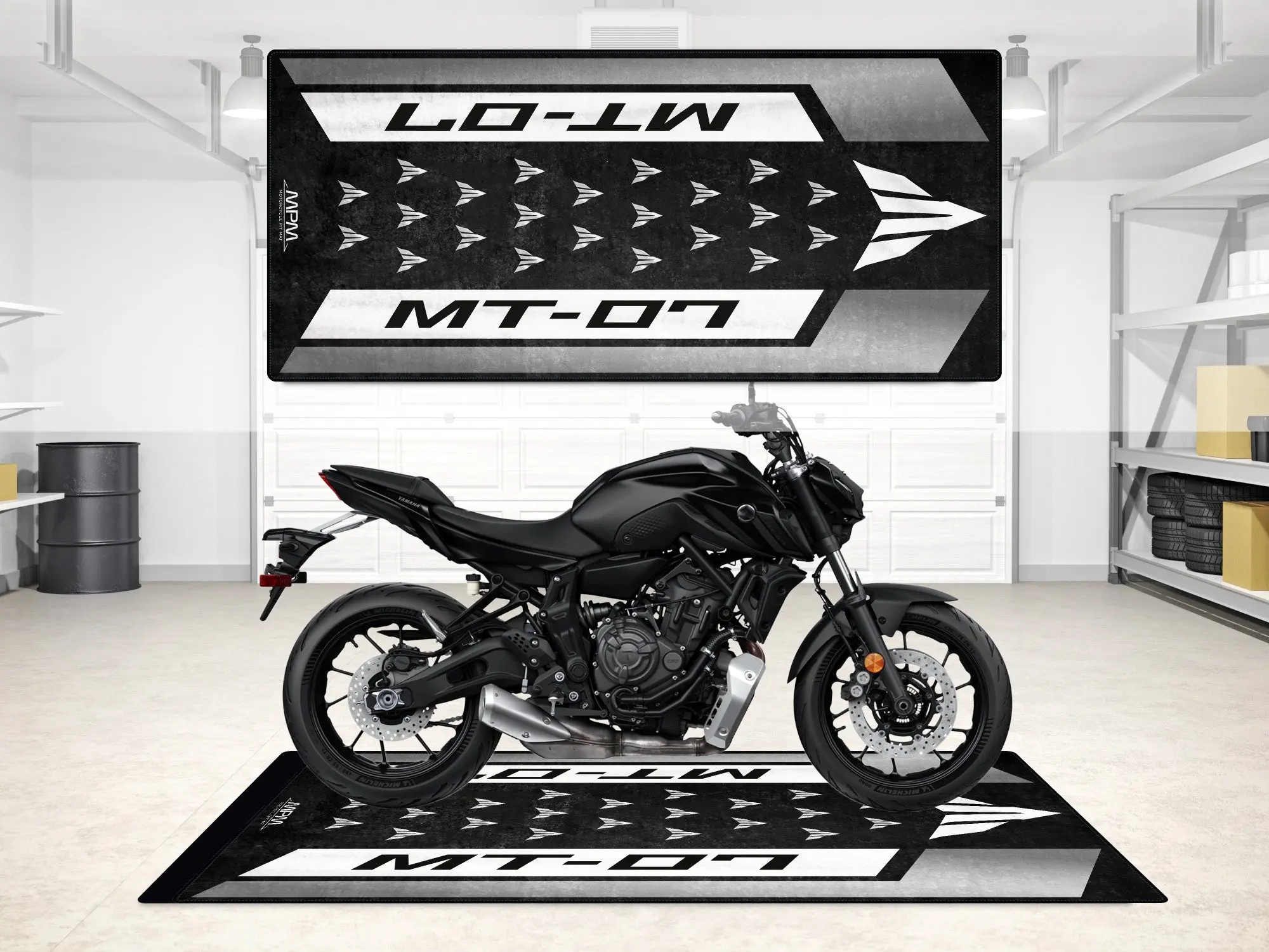 Designed Pit Mat for Yamaha MT-07 Motorcycle - MM7119 - Image 9