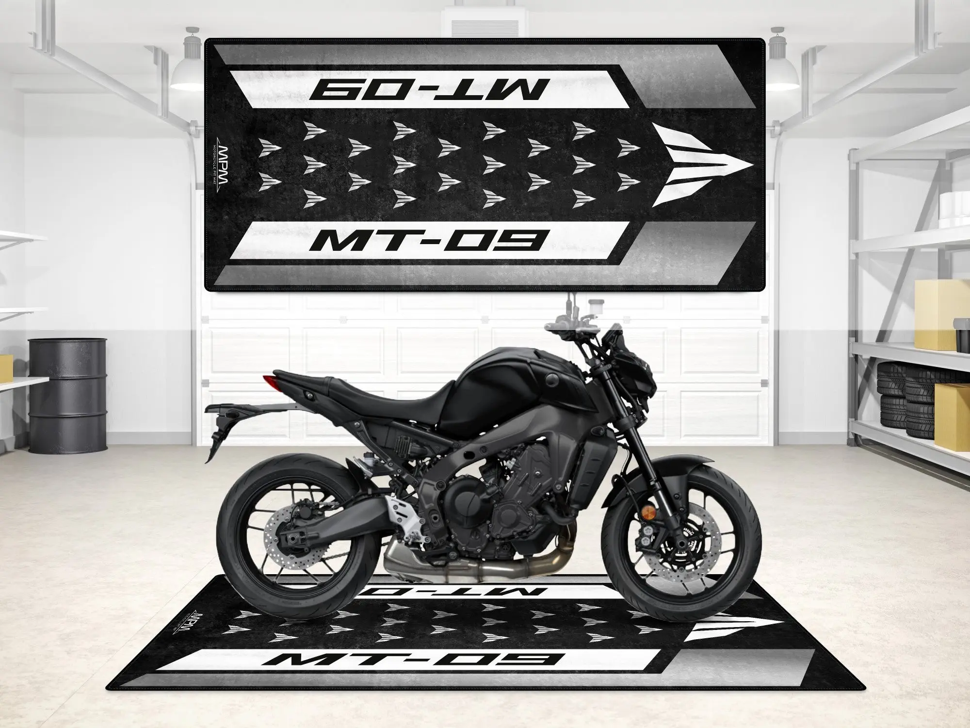 Designed Pit Mat for Yamaha MT-09 Motorcycle - MM7117 - Image 9