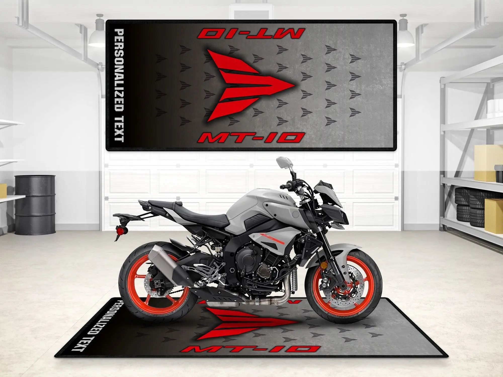 Designed Pit Mat for Yamaha MT-10 Ice Fluo Motorcycle - MM7312 - Image 3