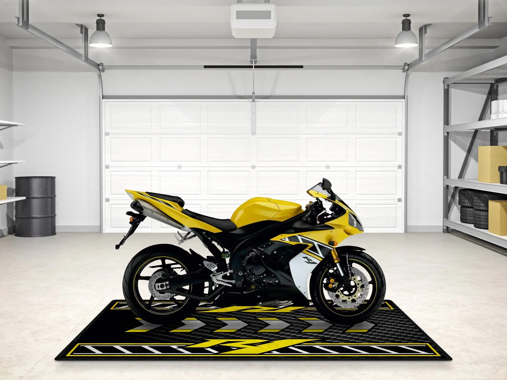 Designed Pit Mat for Yamaha R1 - 50th Anniversary Edition Motorcycle - MM7472 - Image 5