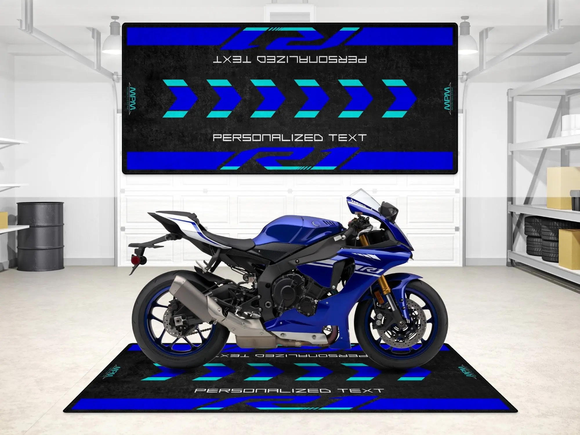 Designed Pit Mat for Yamaha R1 Motorcycle - MM7111 - Image 3