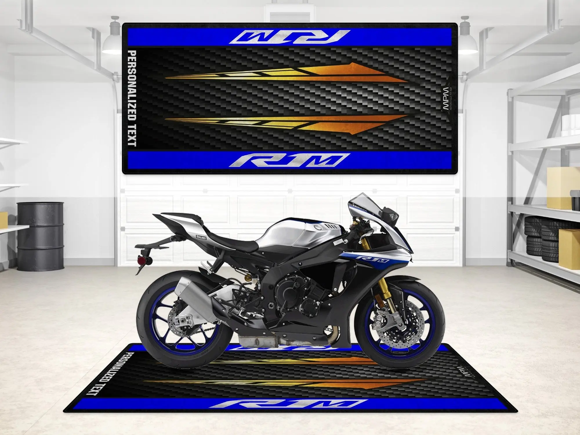 Designed Pit Mat for Yamaha R1M Motorcycle - MM7112 - Image 3