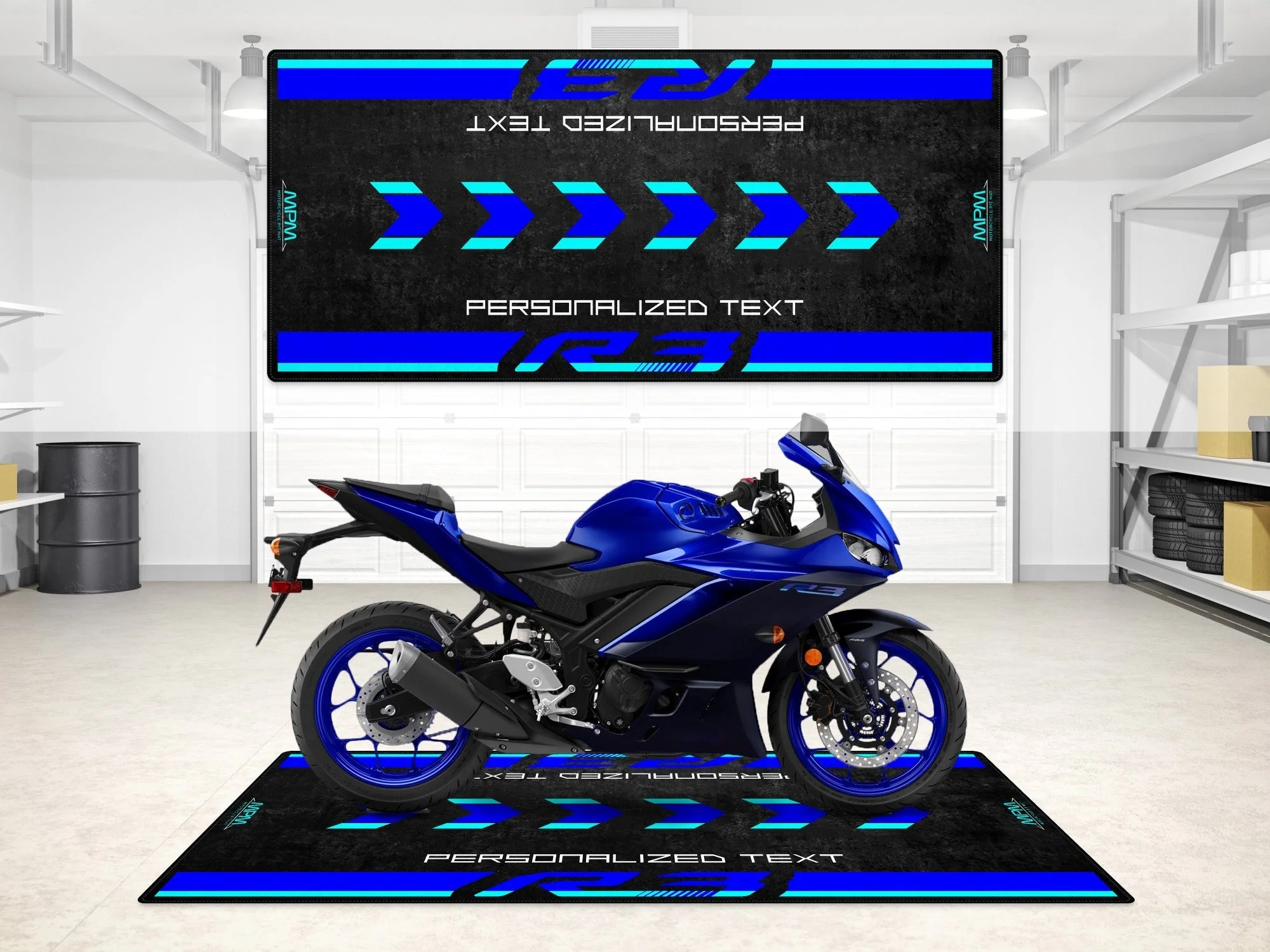 Designed Pit Mat for Yamaha R3 Motorcycle - MM7114 - Image 11