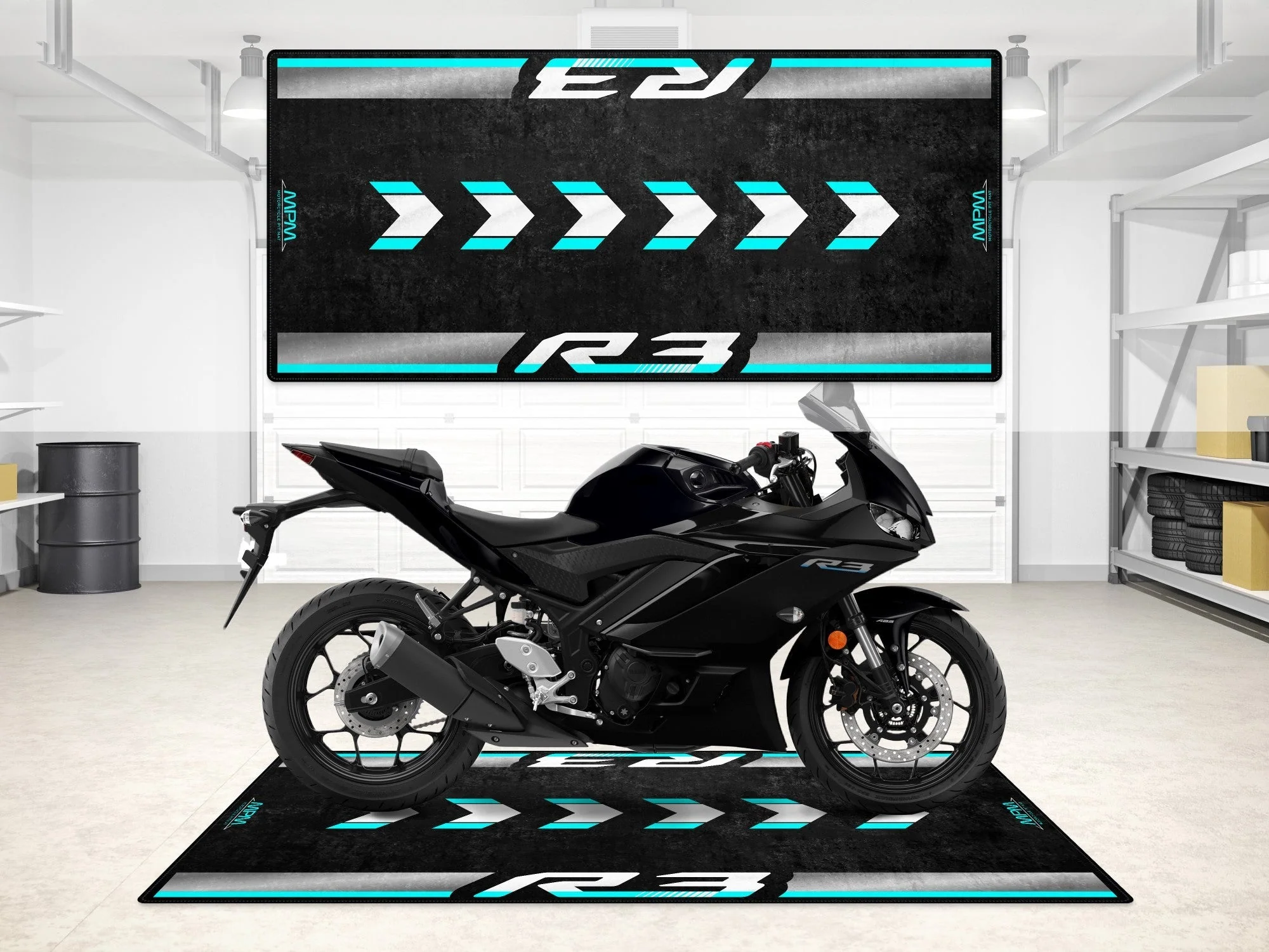 Designed Pit Mat for Yamaha R3 Motorcycle - MM7114 - Image 5