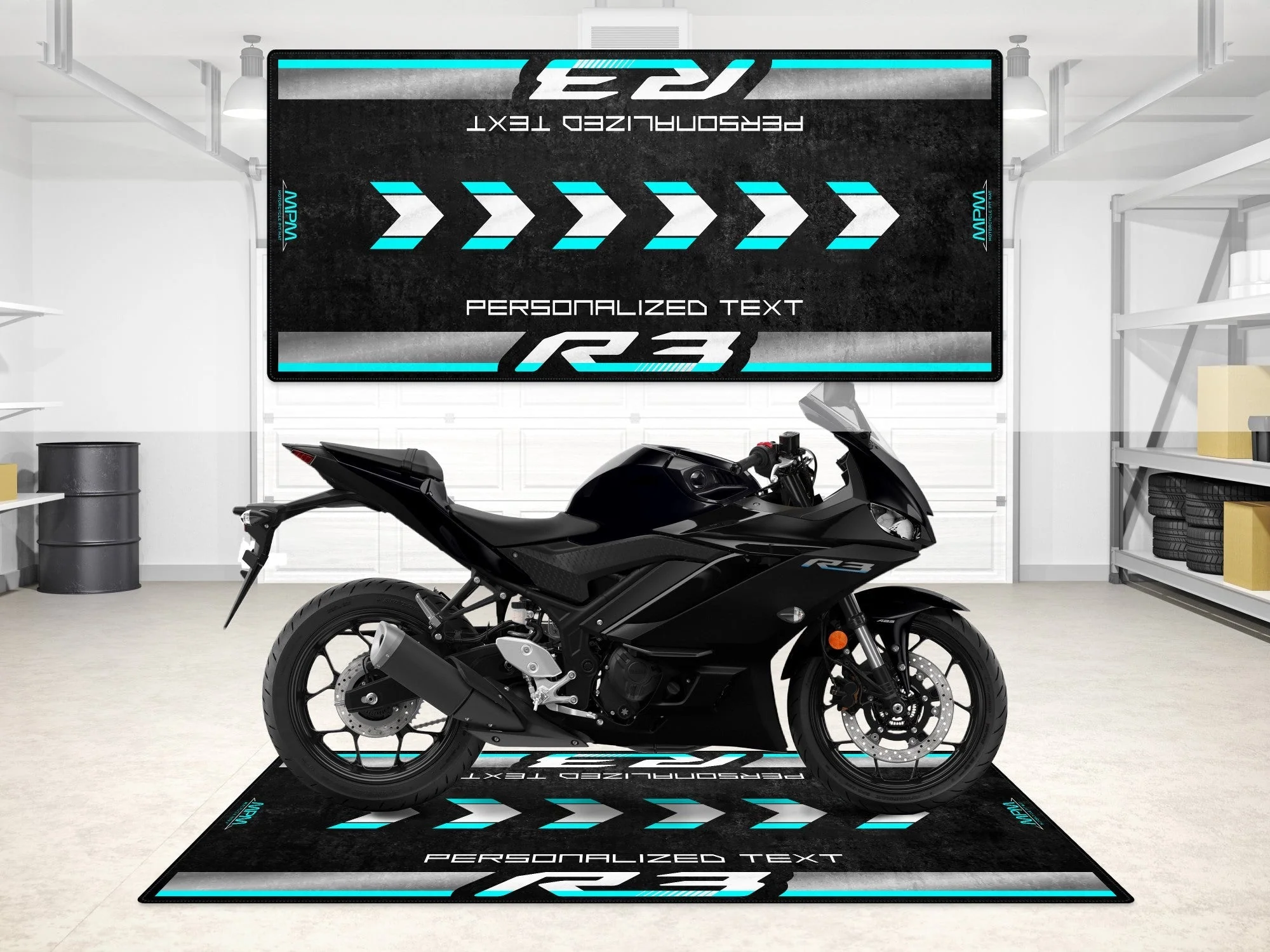 Designed Pit Mat for Yamaha R3 Motorcycle - MM7114 - Image 7