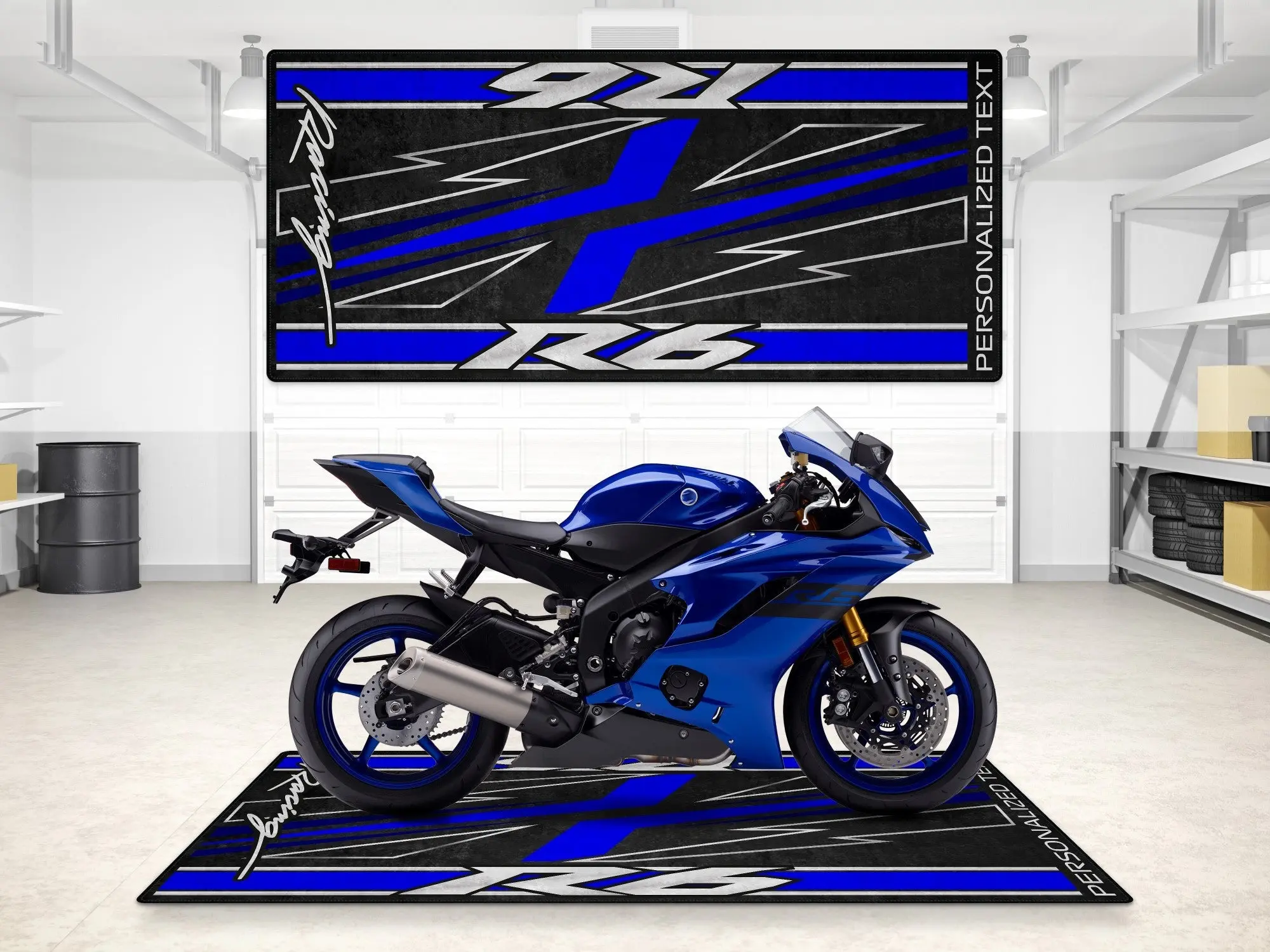 Designed Pit Mat for Yamaha R6 Motorcycle - MM7255 - Image 10