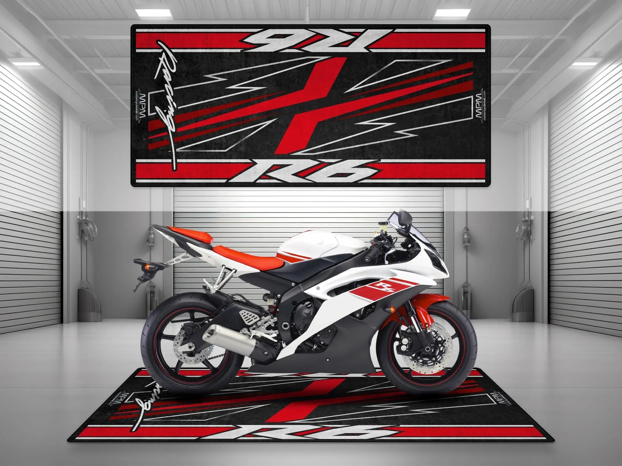 Designed Pit Mat for Yamaha R6 Motorcycle - MM7255 - Image 2