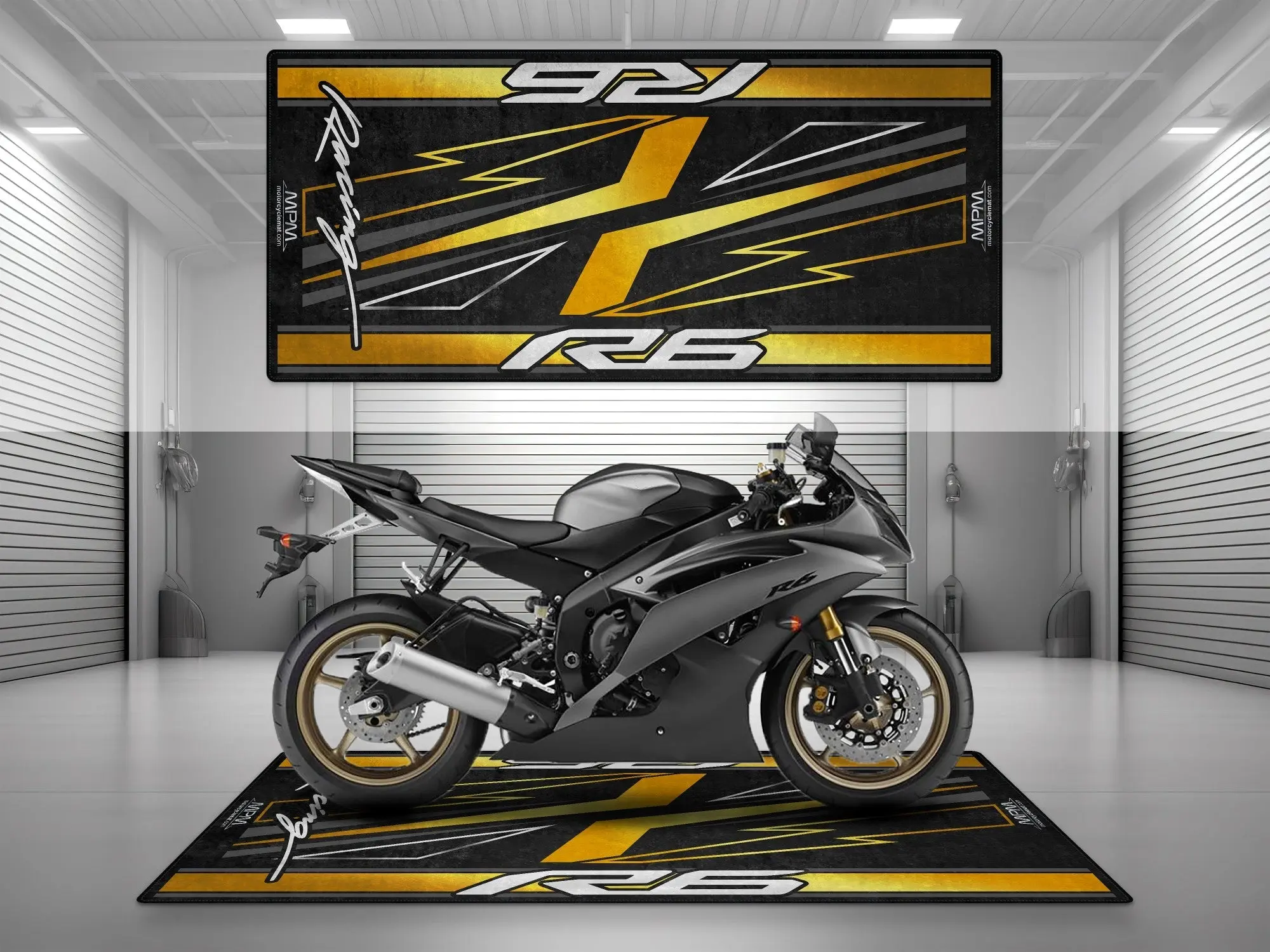 Designed Pit Mat for Yamaha R6 Motorcycle - MM7255 - Image 3