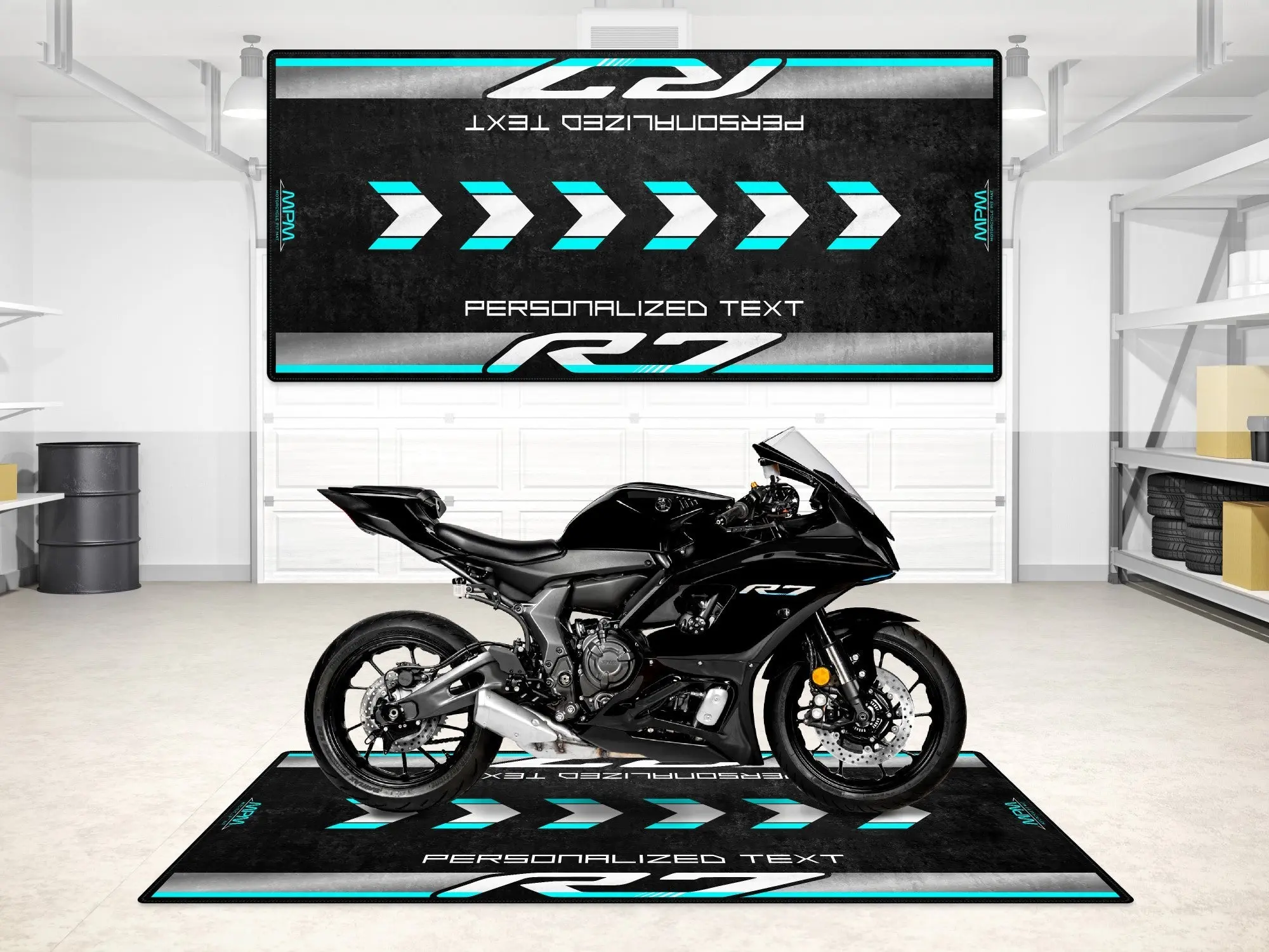 Designed Pit Mat for Yamaha R7 Motorcycle - MM7113 - Image 3