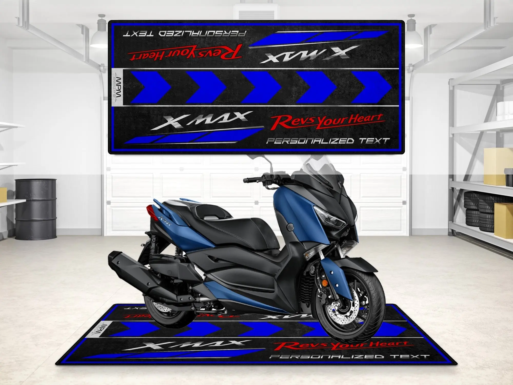 Designed Pit Mat for Yamaha Xmax Motorcycle - MM7124 - Image 11