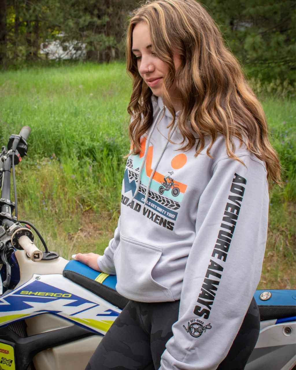 Dirt Bike Adventure Unisex Pullover Hoodie - Image 2