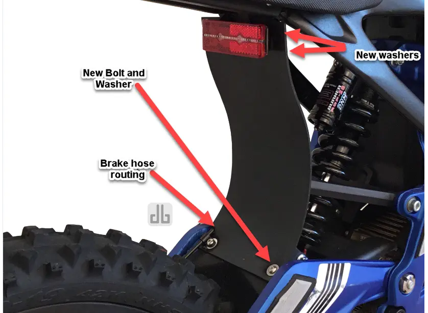 DirtyBike Rear Shock Protector Mud Guard for Surron LBX | Segway X260 - Image 4