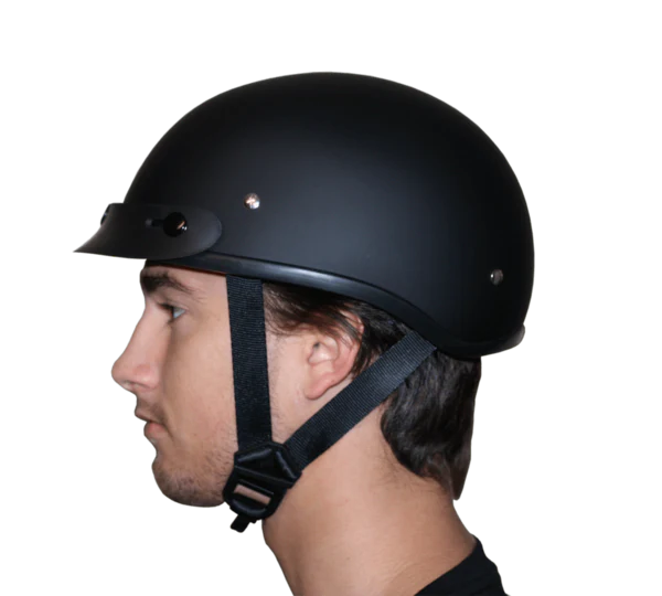 DOT Approved Daytona Motorcycle Half Face Helmet - Skull Cap Graphics for Men & Women, Scooters, ATVs, UTVs & Choppers - W/ Live Fast - Image 8