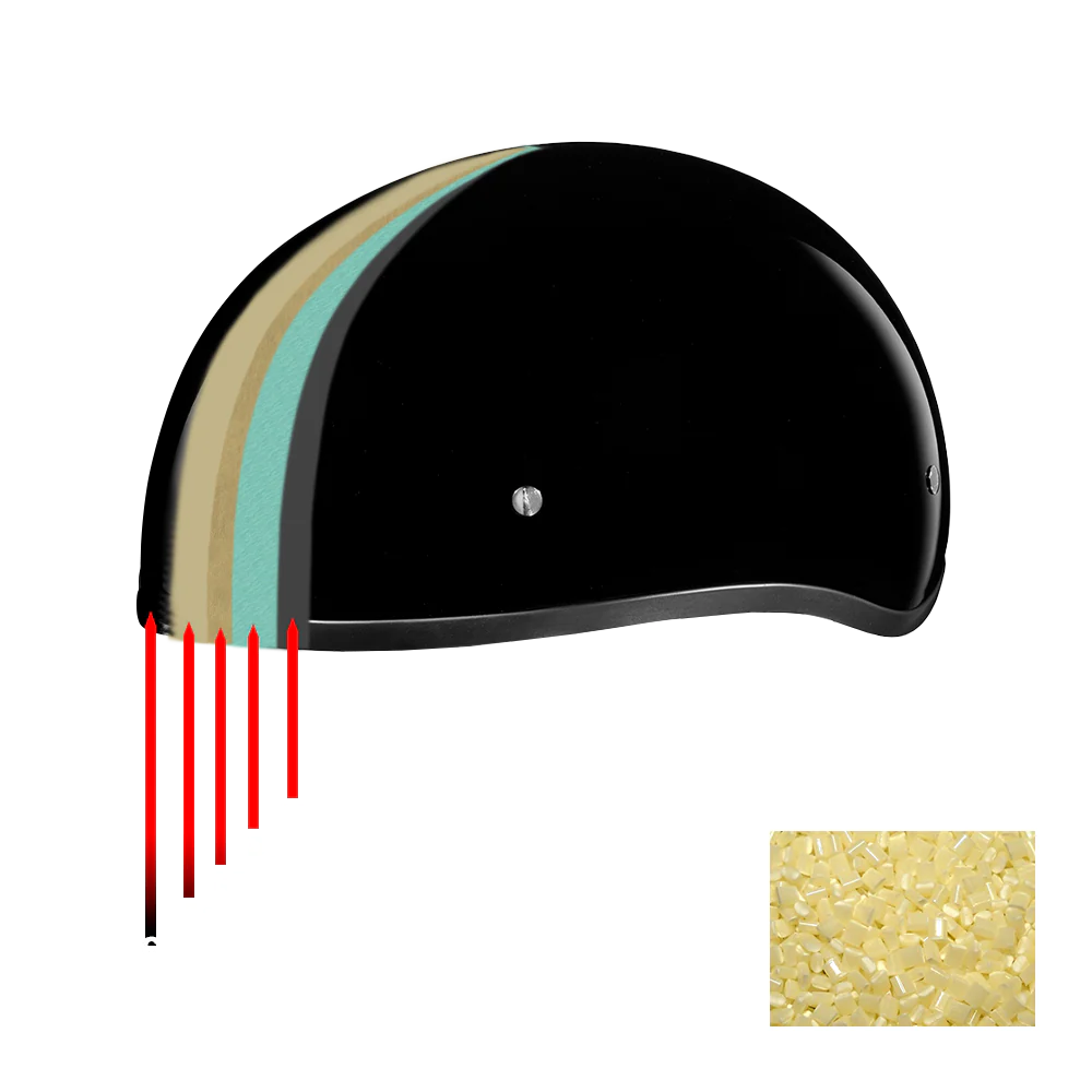 DOT Approved Daytona Skull Cap Half Shell Motorcycle Helmet - Beanie Style for Motorcycles, Cruisers, Scooters, and Mopeds - Pearl White - Image 10