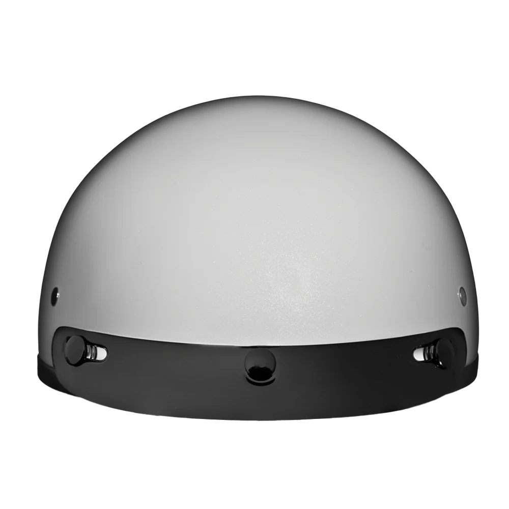 DOT Approved Daytona Skull Cap Half Shell Motorcycle Helmet - Beanie Style for Motorcycles, Cruisers, Scooters, and Mopeds - Pearl White - Image 5