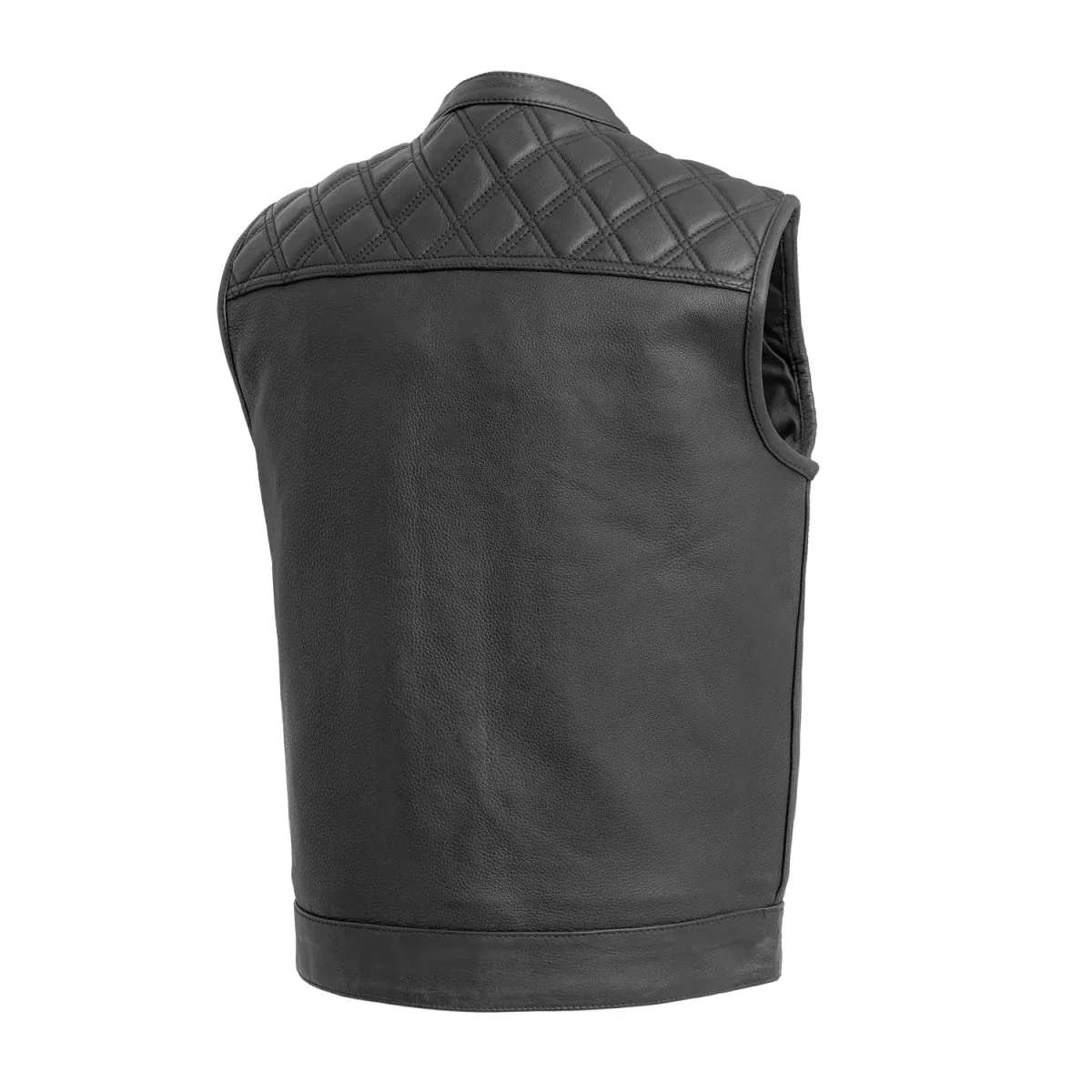 Downside Men's Motorcycle Leather Vest - Image 2