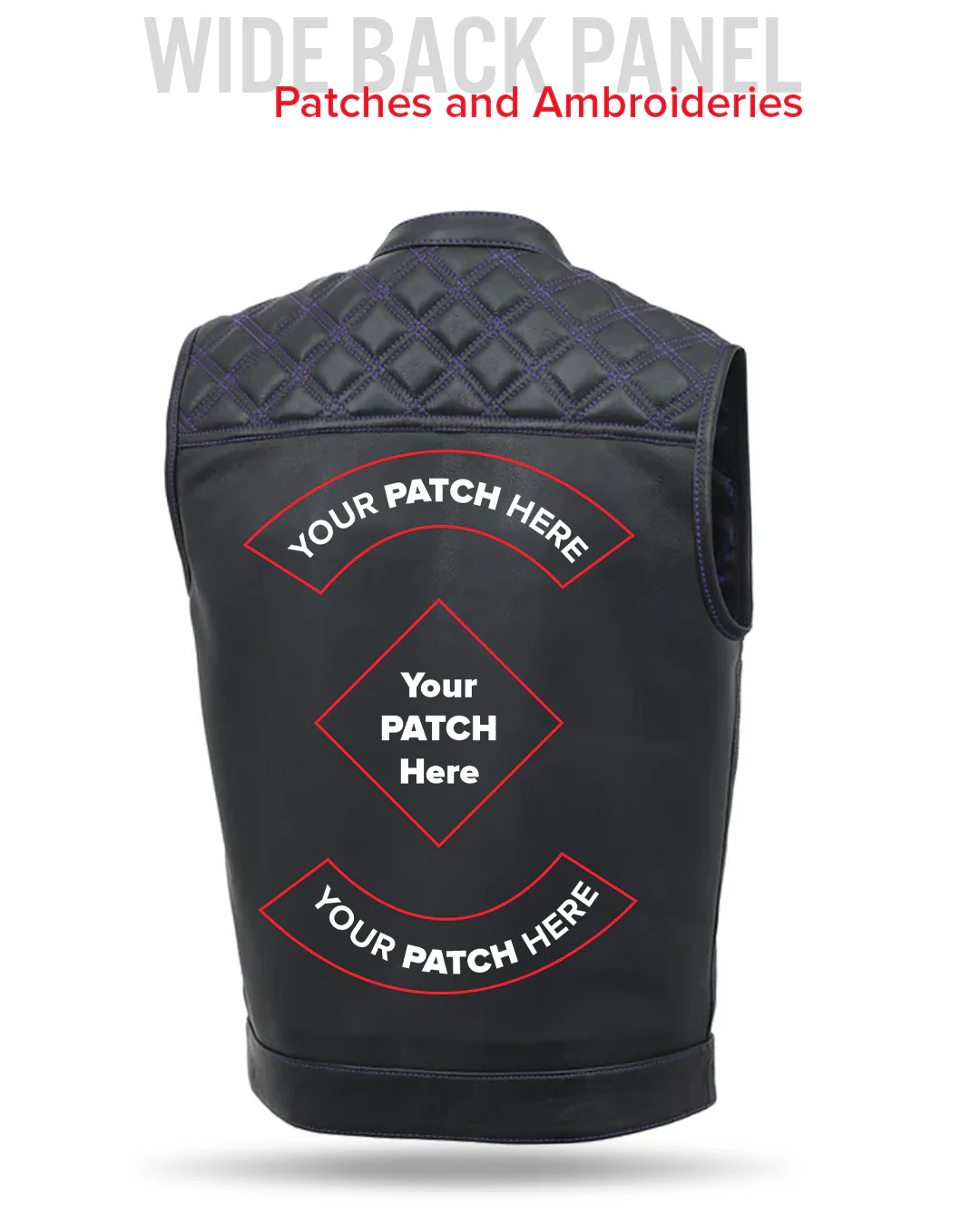 Downside Men's Motorcycle Leather Vest - Image 64