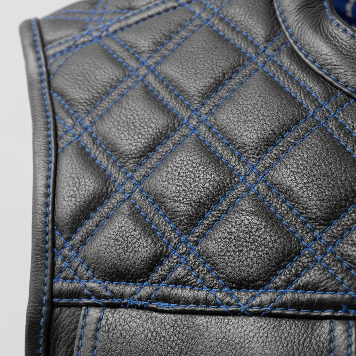 Downside Men's Motorcycle Leather Vest - Image 9