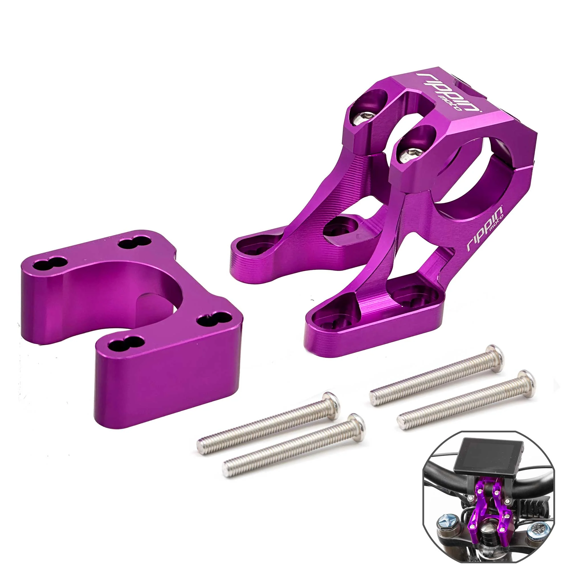 E-Moto Bar Mount for E-Ride PRO, Talaria & Surron LBX with 1" Riser - Image 14