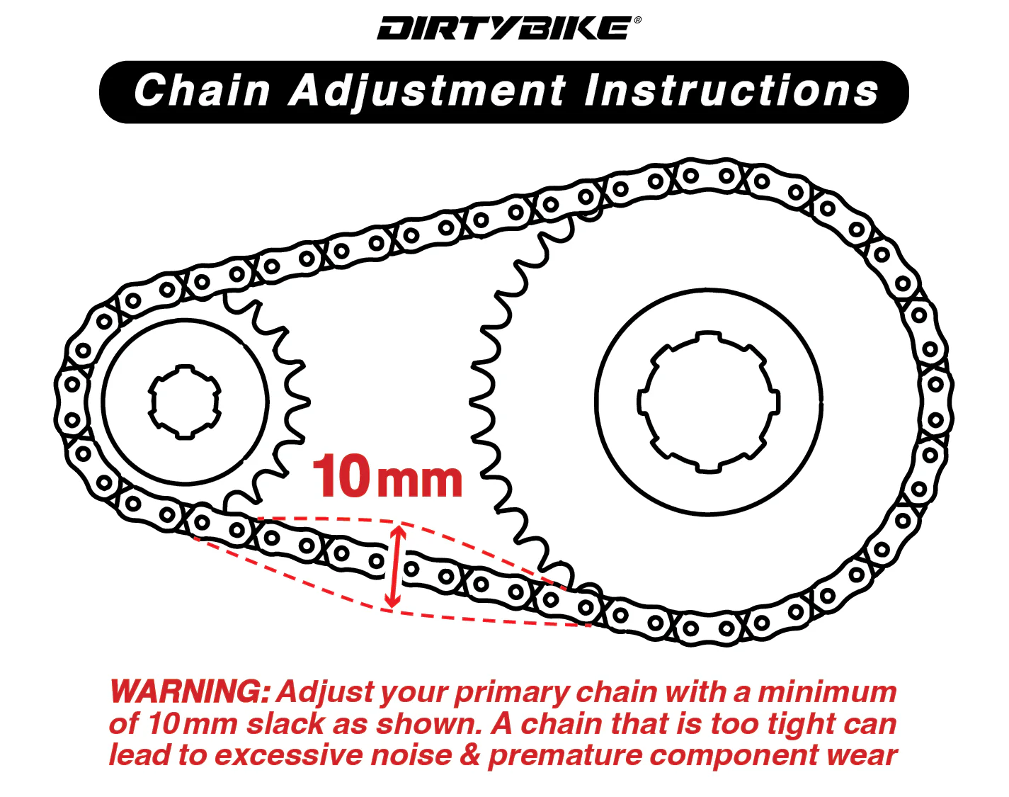 Enduro Primary Belt to Chain Conversion Kit | 420 RK MXU | Surron Ultra Bee - Image 2