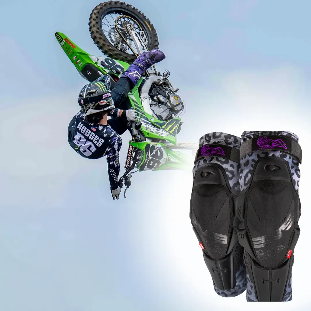 EVS Slayco 96 Ghost Leopard Knee Guard - Limited Edition Axel Hodges Knee Guards - Image 2