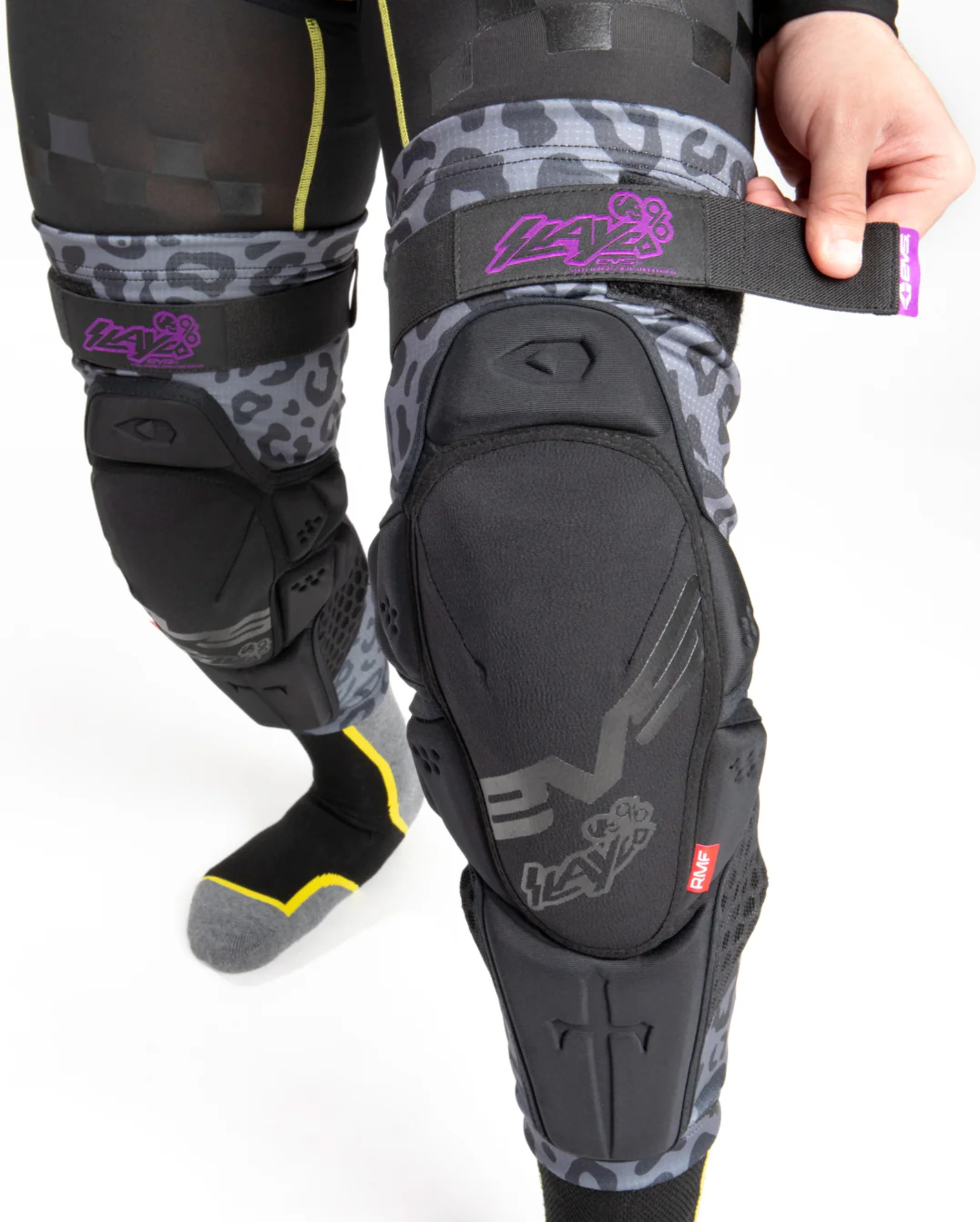 EVS Slayco 96 Ghost Leopard Knee Guard - Limited Edition Axel Hodges Knee Guards - Image 3