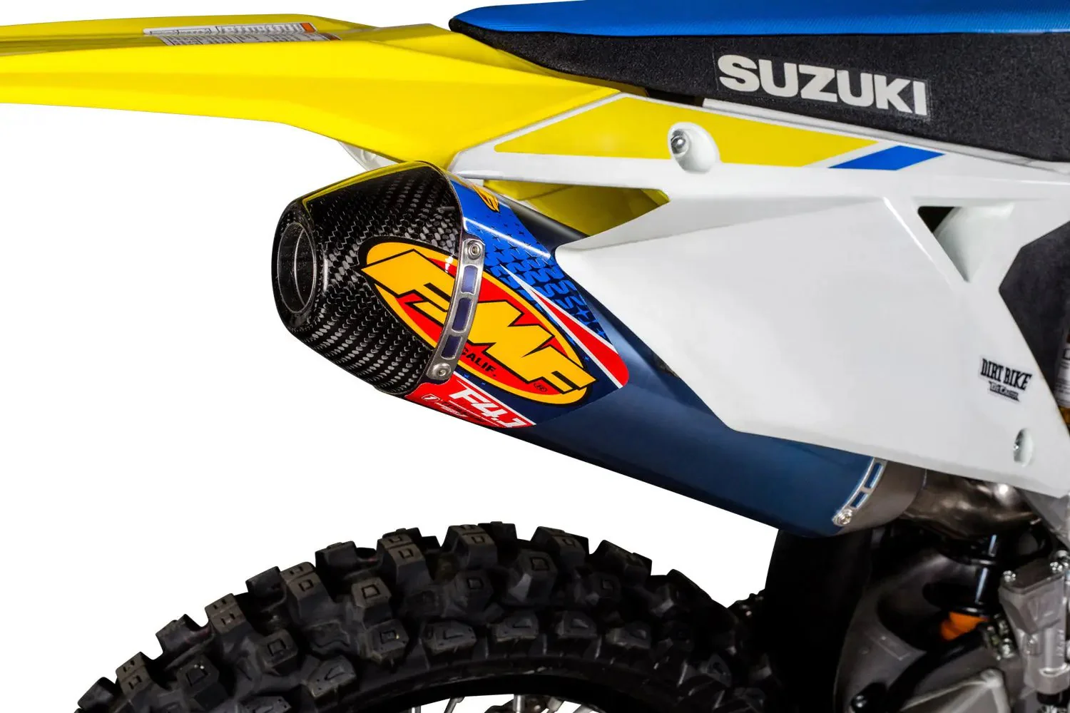 FMF Factory 4.1 RCT Titanium Anodized Slip-On Muffler w/ Carbon End Cap - Suzuki RM-Z450 | 2018-2025 - Image 2