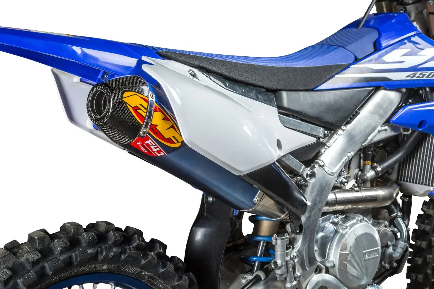 FMF Factory 4.1 RCT Titanium Anodized Slip-On Muffler w/ Carbon End Cap - Yamaha YZ450F/FX | 2018-2025 - Image 2