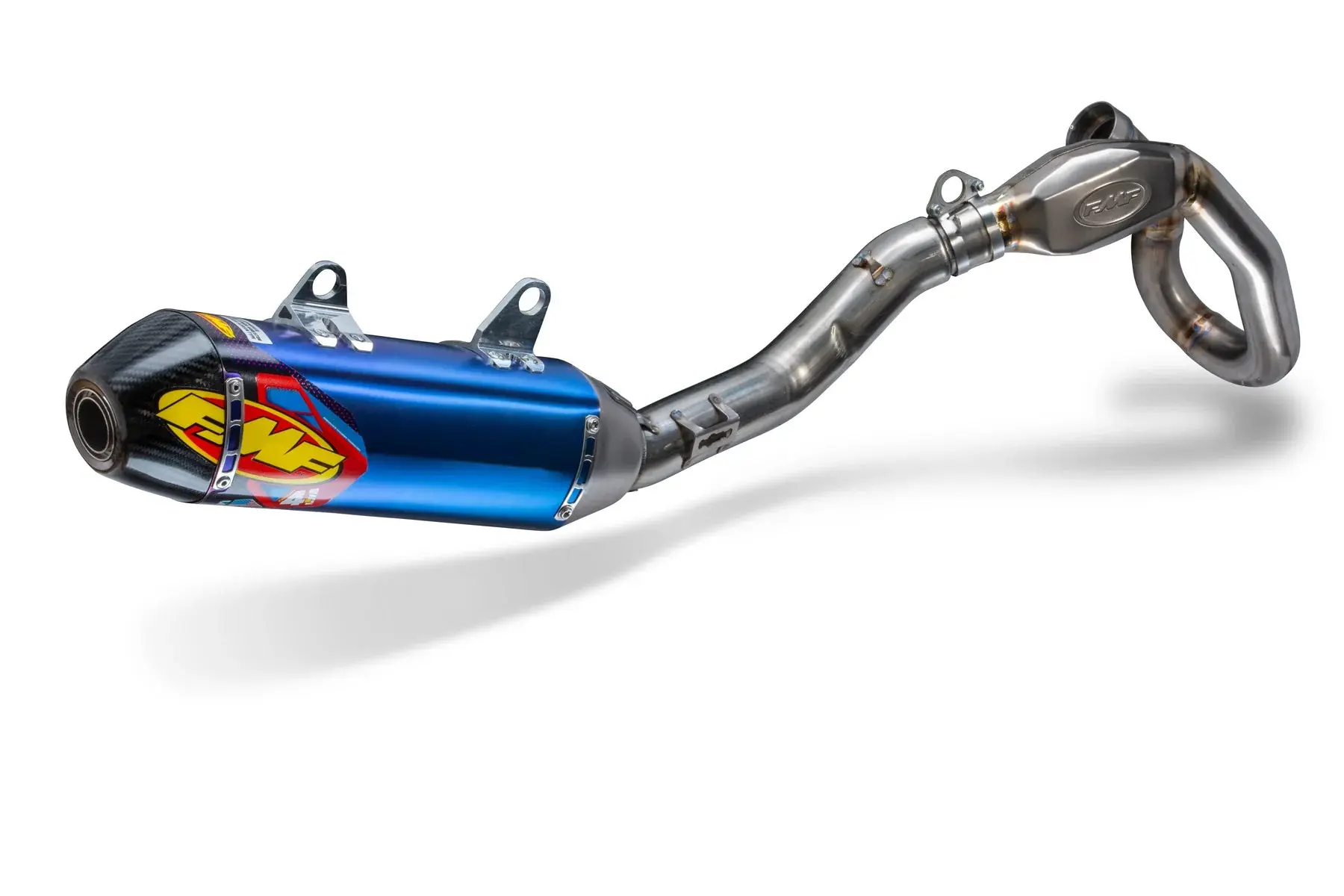 FMF Factory 4.1 RCT Titanium Anodized Full Exhaust System w/ Carbon End Cap - Kawasaki KX250F | 2017-2020