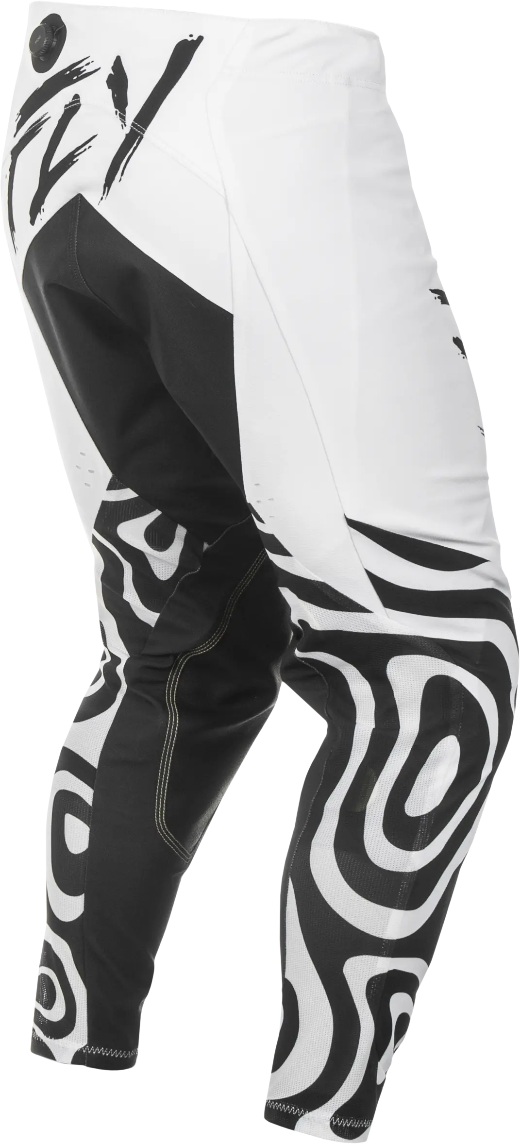 FLY RACING Evolution DST Abyss White/Black Pants - Image 3