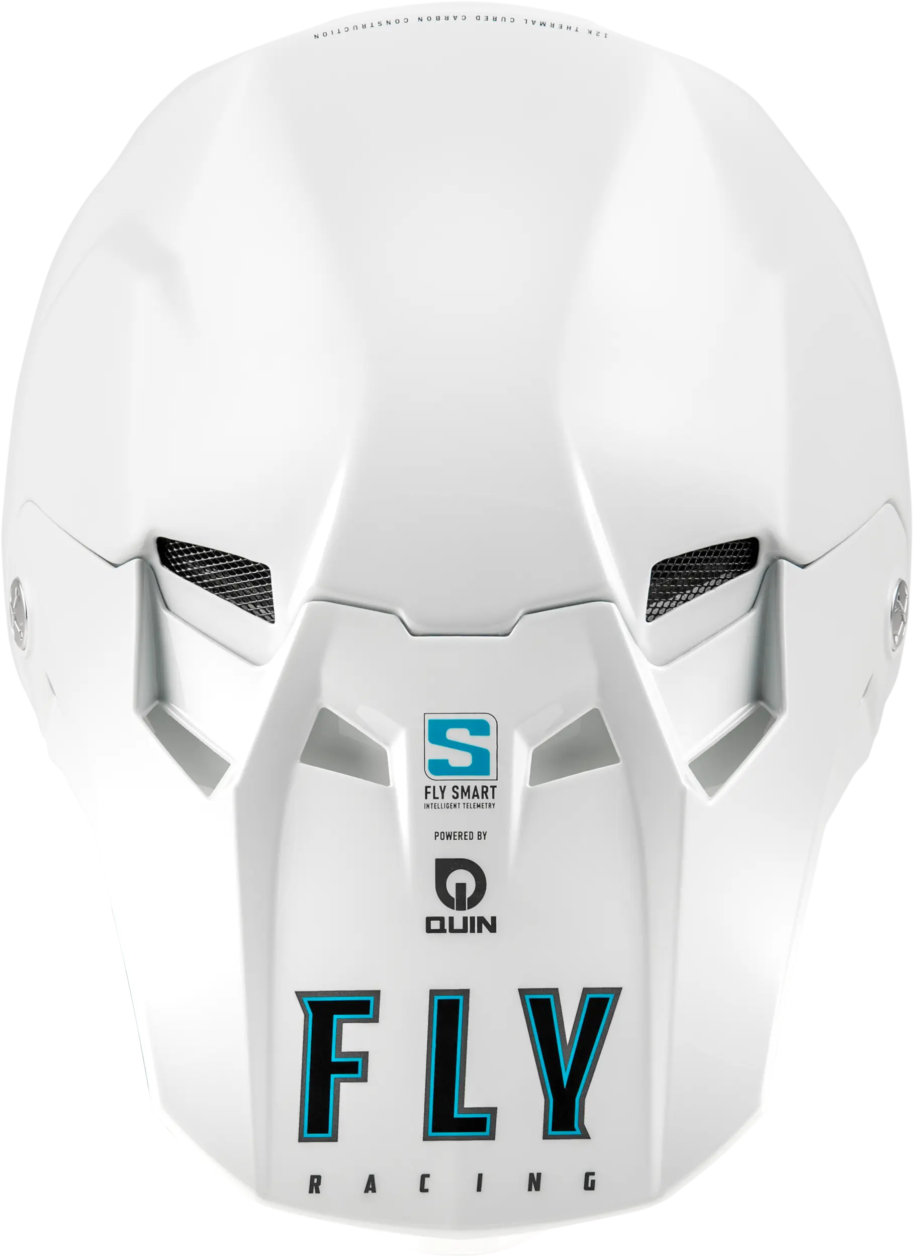 FLY RACING Formula S Carbon Solid White Helmet - Image 3