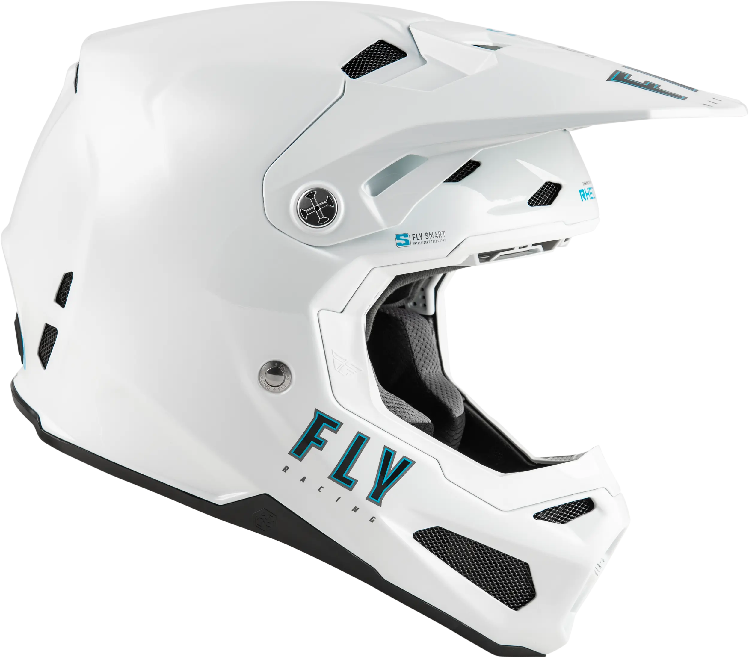 FLY RACING Formula S Carbon Solid White Helmet - Image 4