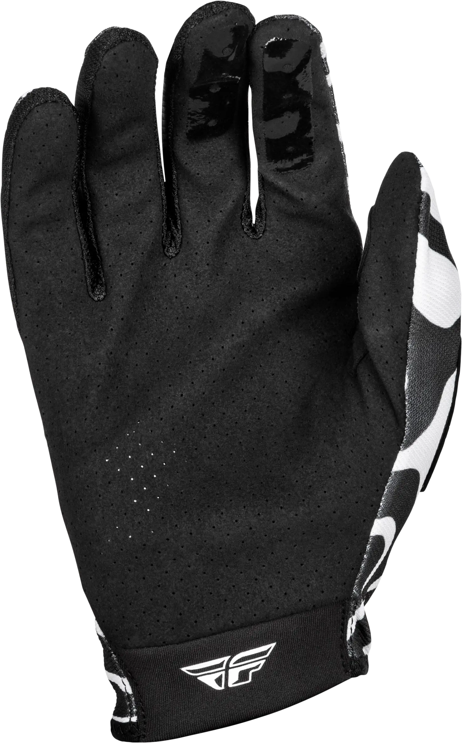 FLY RACING Lite Abyss White/Black Gloves - Image 3