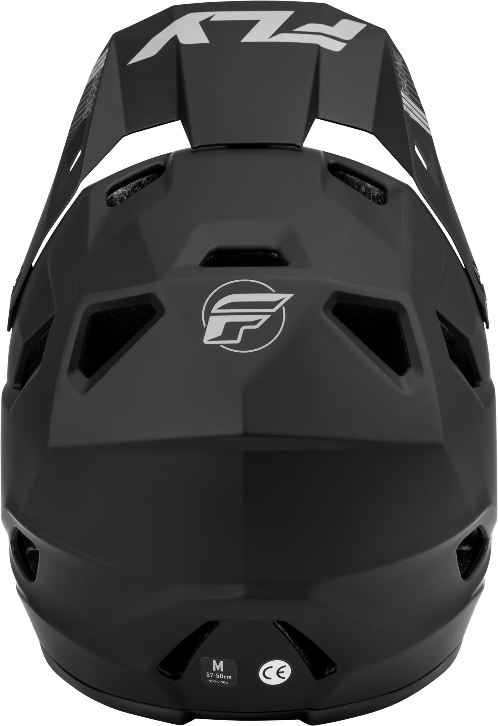 FLY RACING Rayce Matte Black Helmet (2024) - eMoto / BMX / Downhill Helmet - Image 3