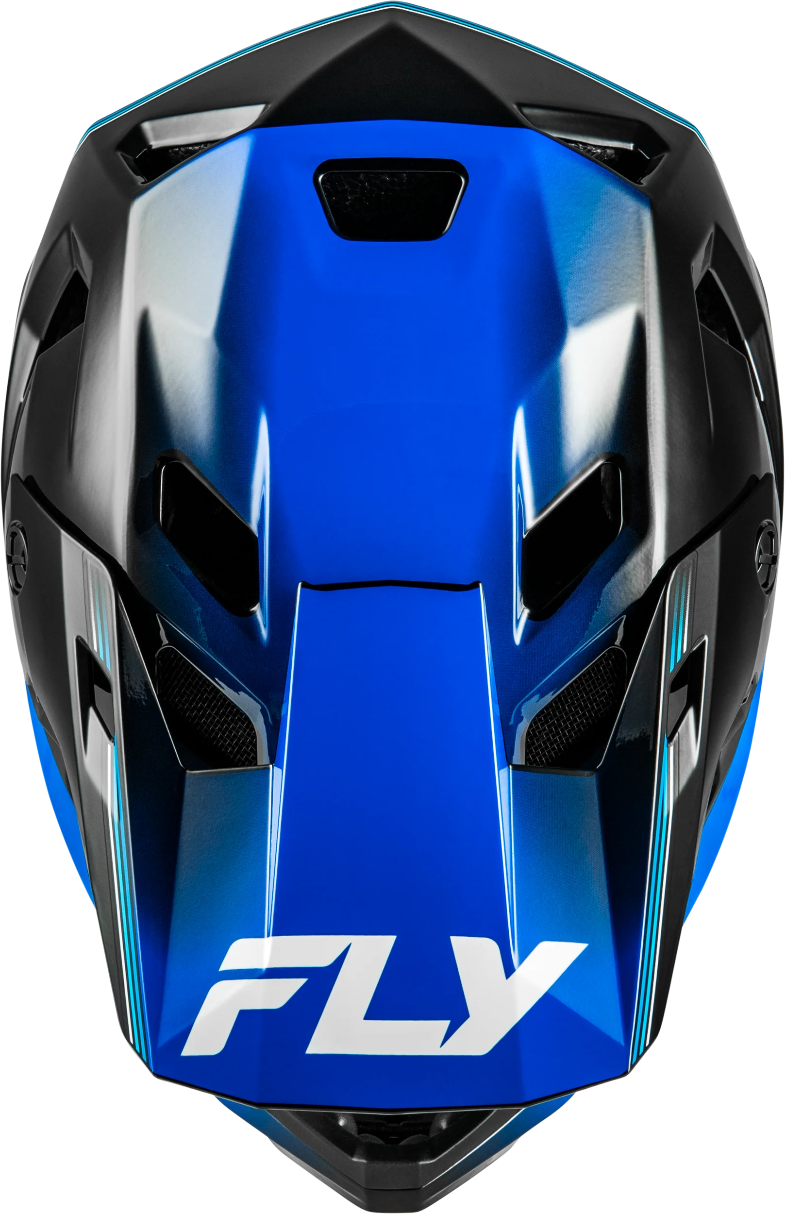 FLY Rayce Repeat Helmet - Black/Blue - eMoto / BMX / Downhill Helmet - Image 3