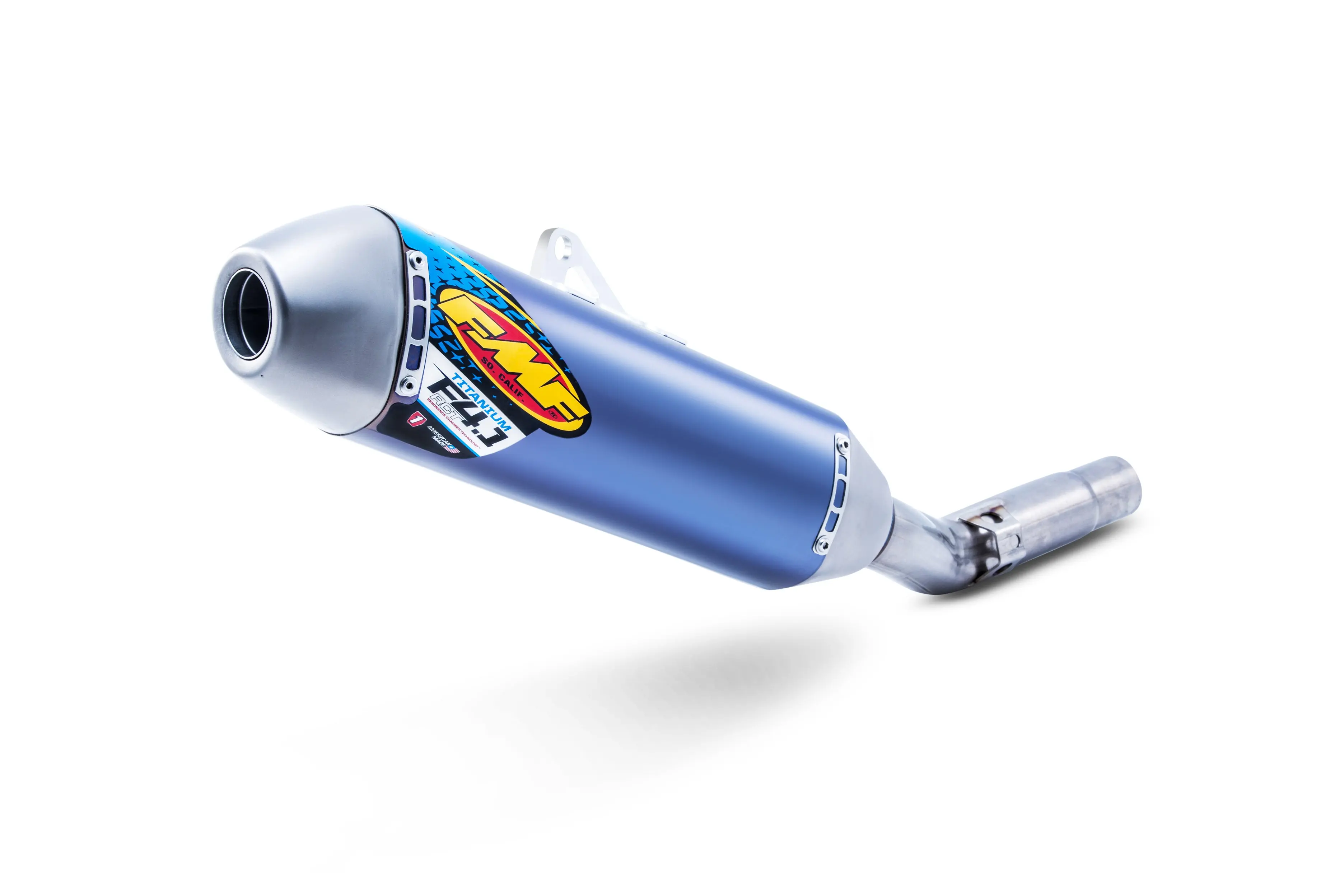 FMF Factory 4.1 Mini Titanium Anodized Muffler w/ Stainless Steel Header - Kawasaki KLX110 | Suziki DRZ110 | 2002-2025 - Image 3