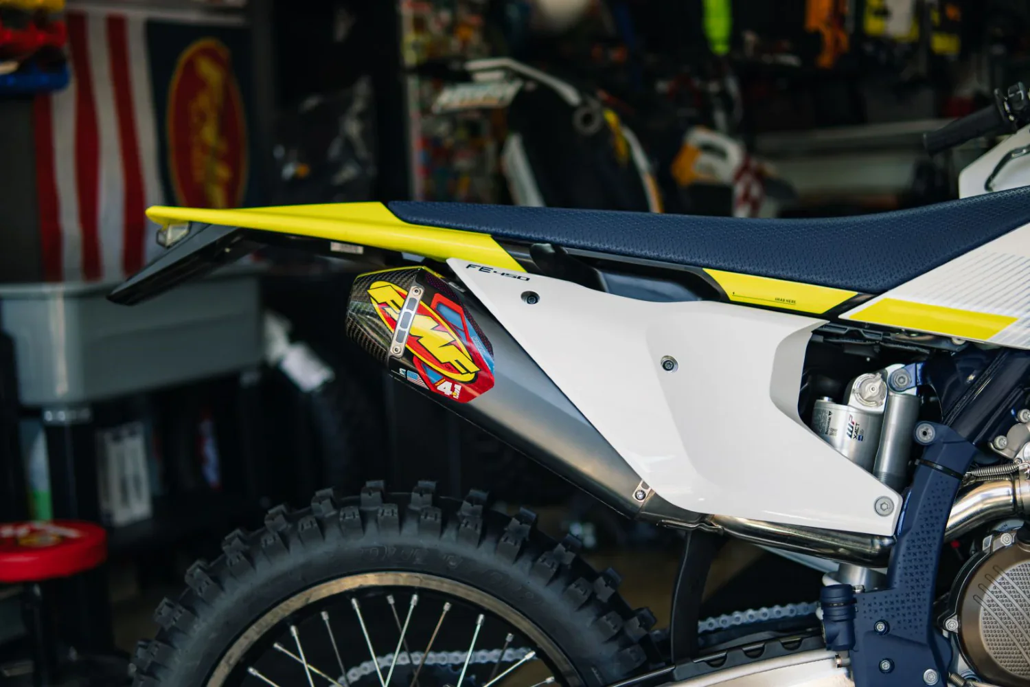 FMF Factory 4.1 RCT Stainless Slip-On Muffler w/ Carbon End Cap - KTM/Husky | 2011-2016 - Image 2