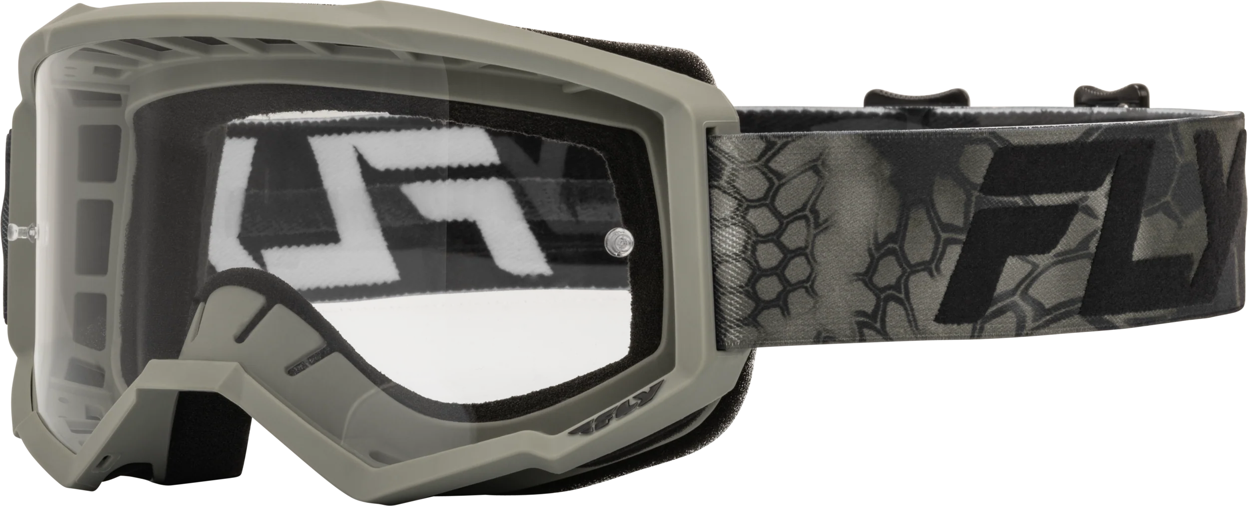 Focus Se Kryptek Goggle Moss Grey/Black W/ Clear Lens - Image 2
