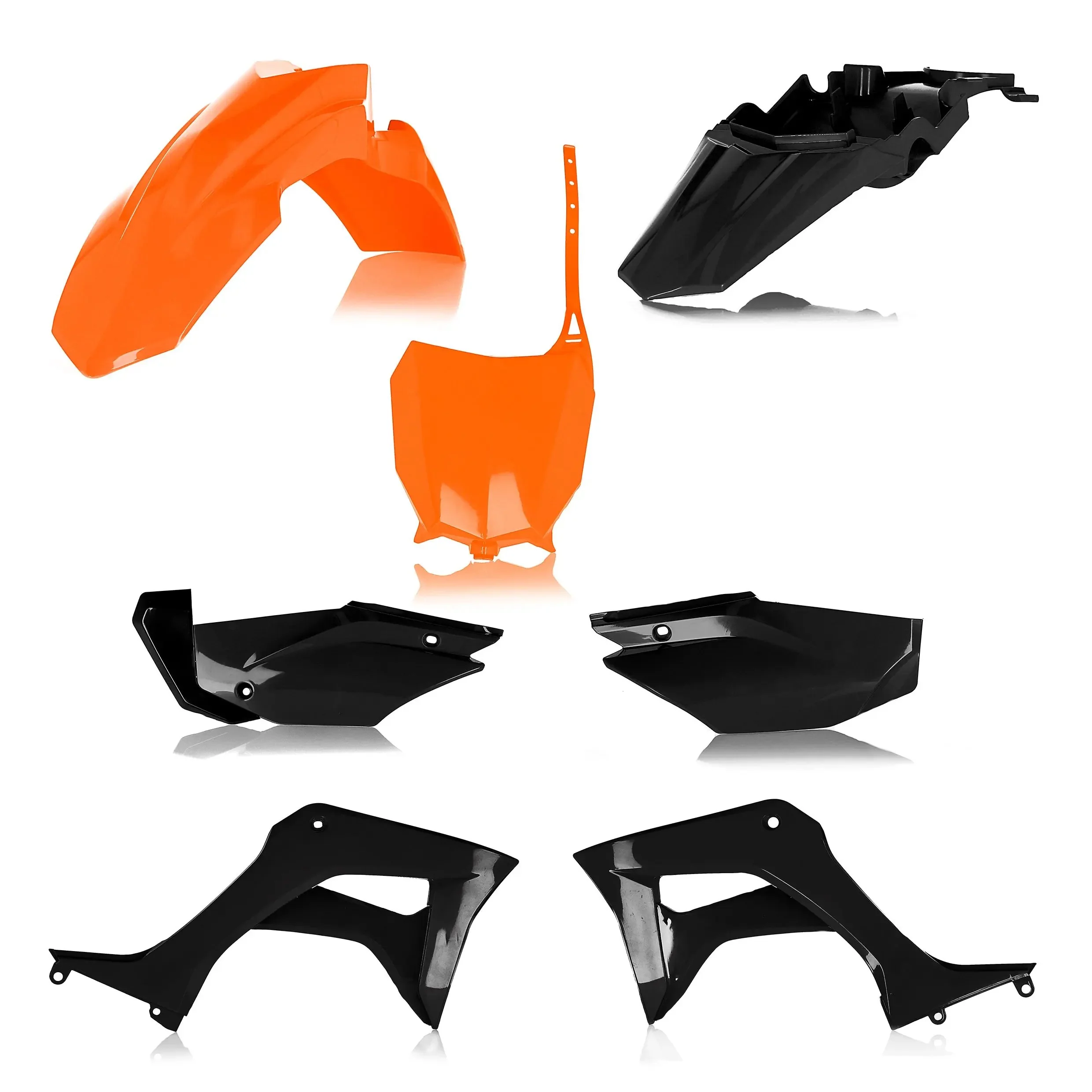 Full Plastic Kit Hon Orange/Black - Image 2