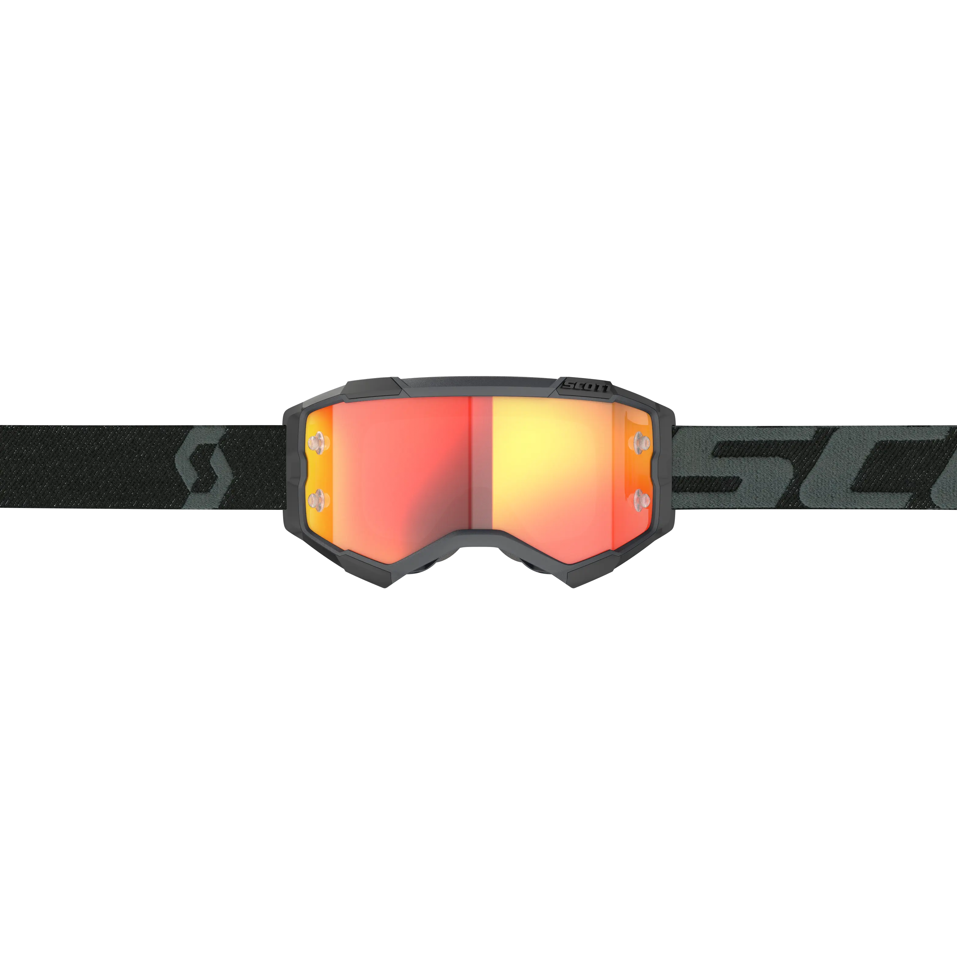 SCOTT Fury Goggle -  Black Orange Chrome Works Lens - Image 2