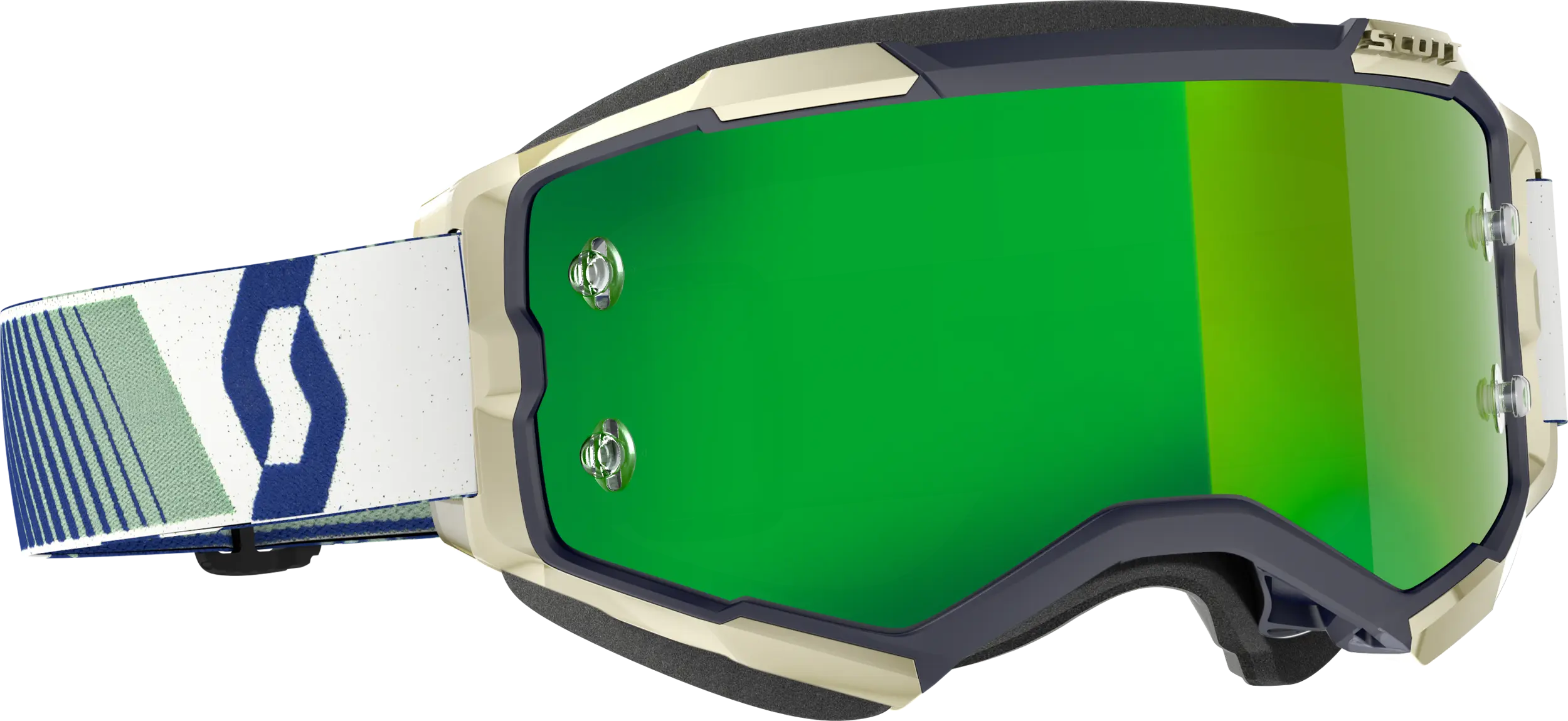 Fury Goggle Blue/Green Green Chrome Works - Image 3