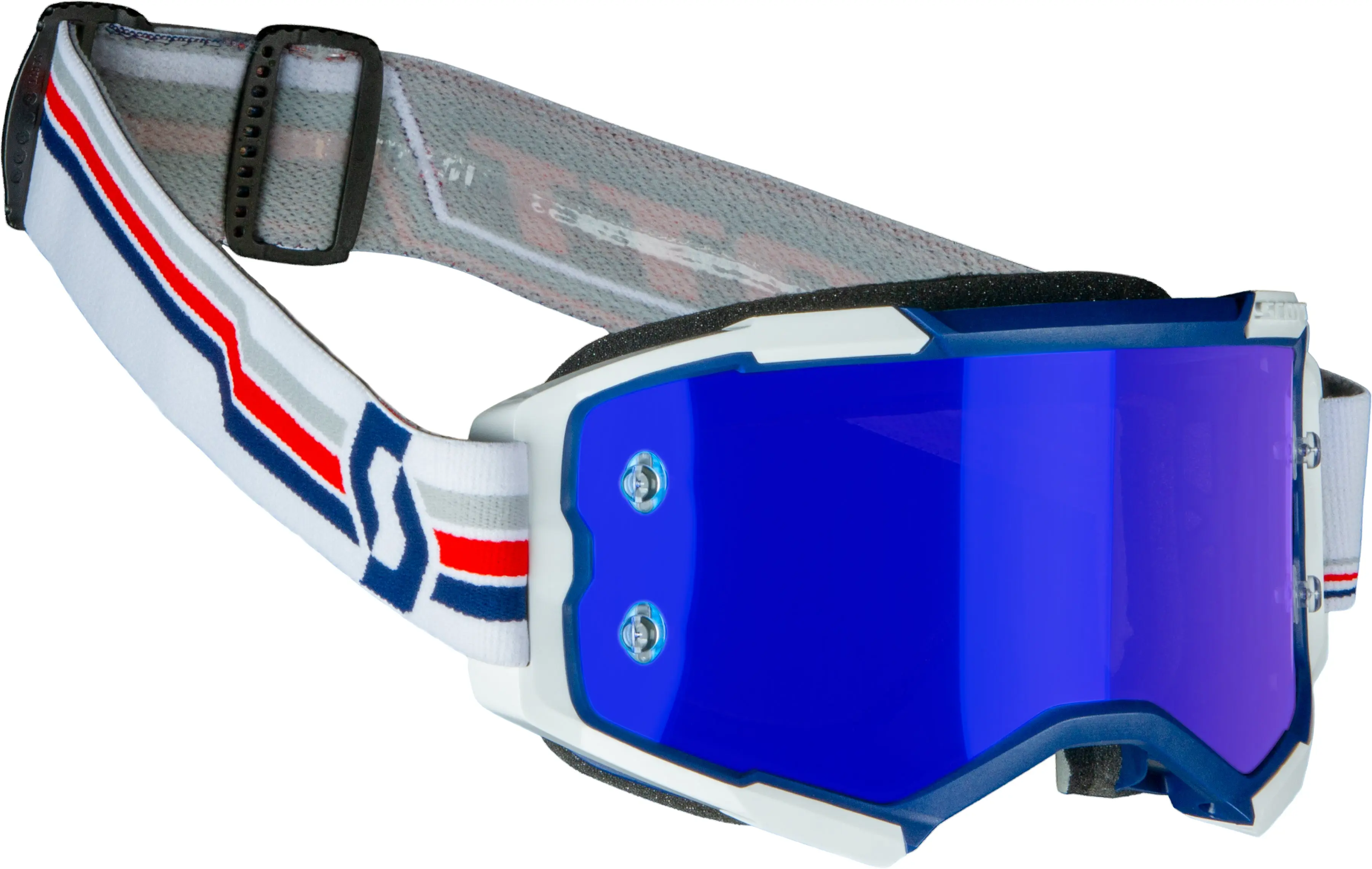 Fury Goggle Blue/White Electric Blue Chrome Works - Image 5
