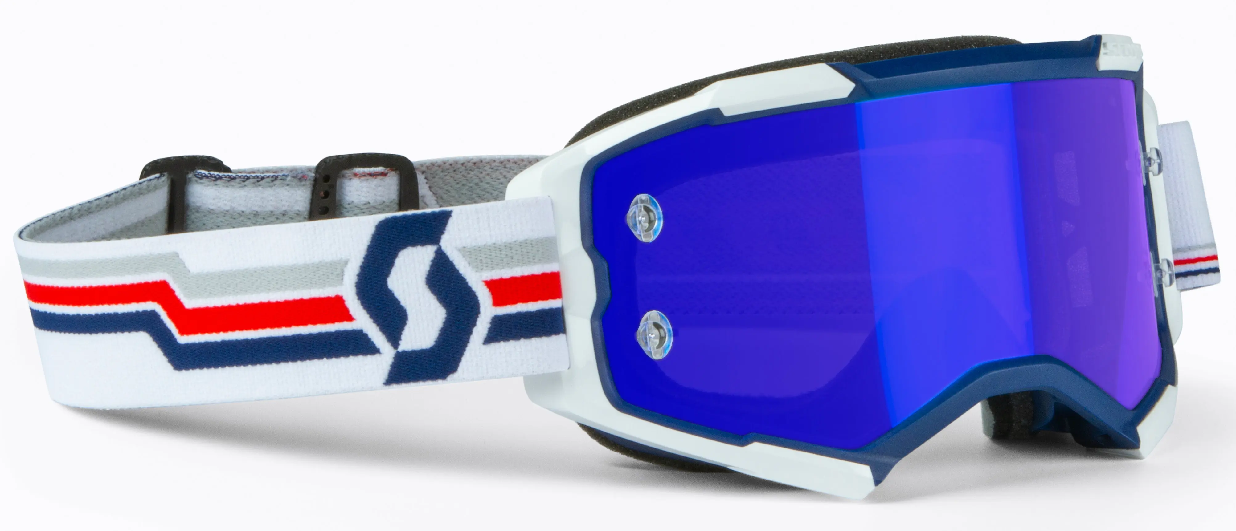 Fury Goggle Blue/White Electric Blue Chrome Works - Image 6