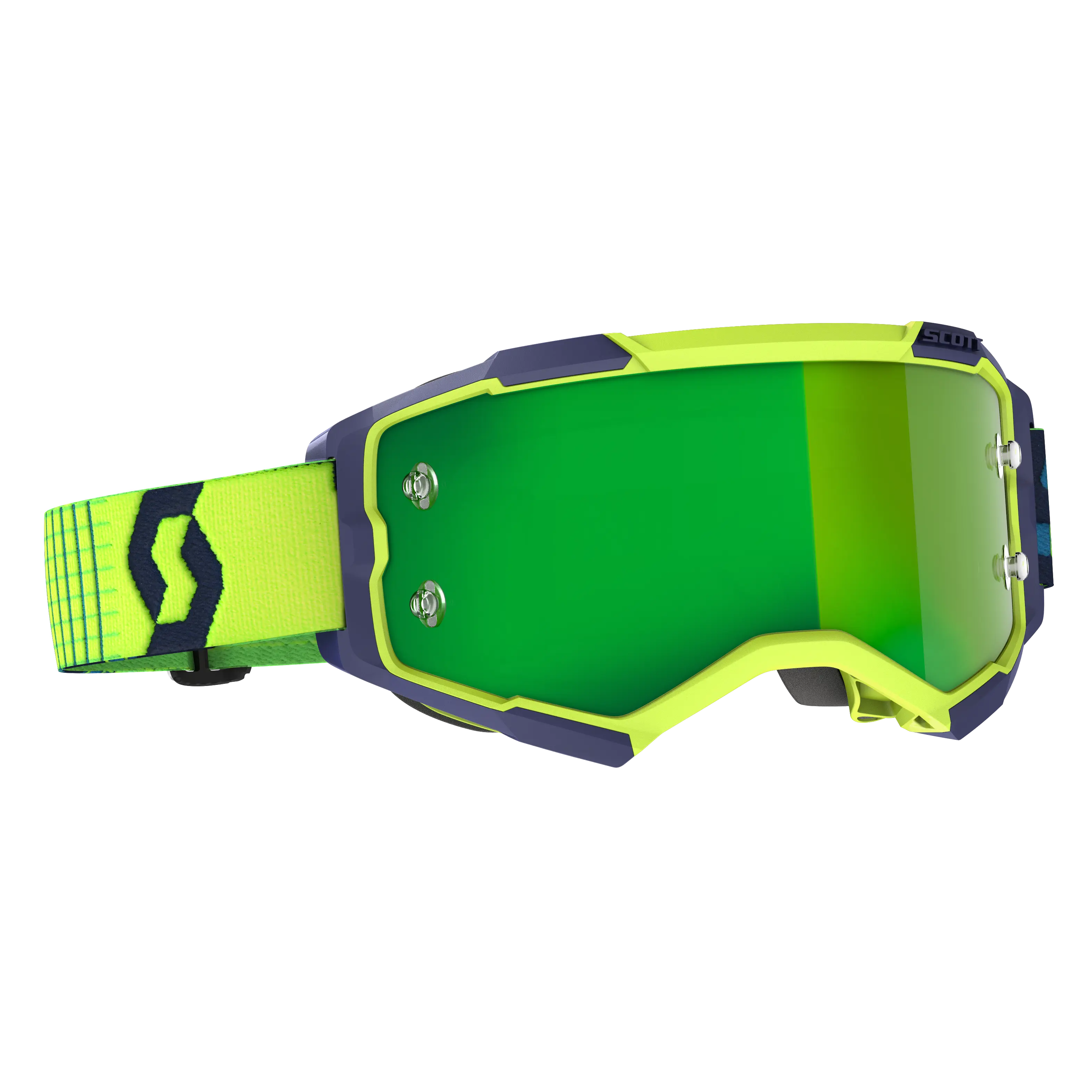 Fury Goggle Blue/Yellow Green Chrome Works Lens - Image 3