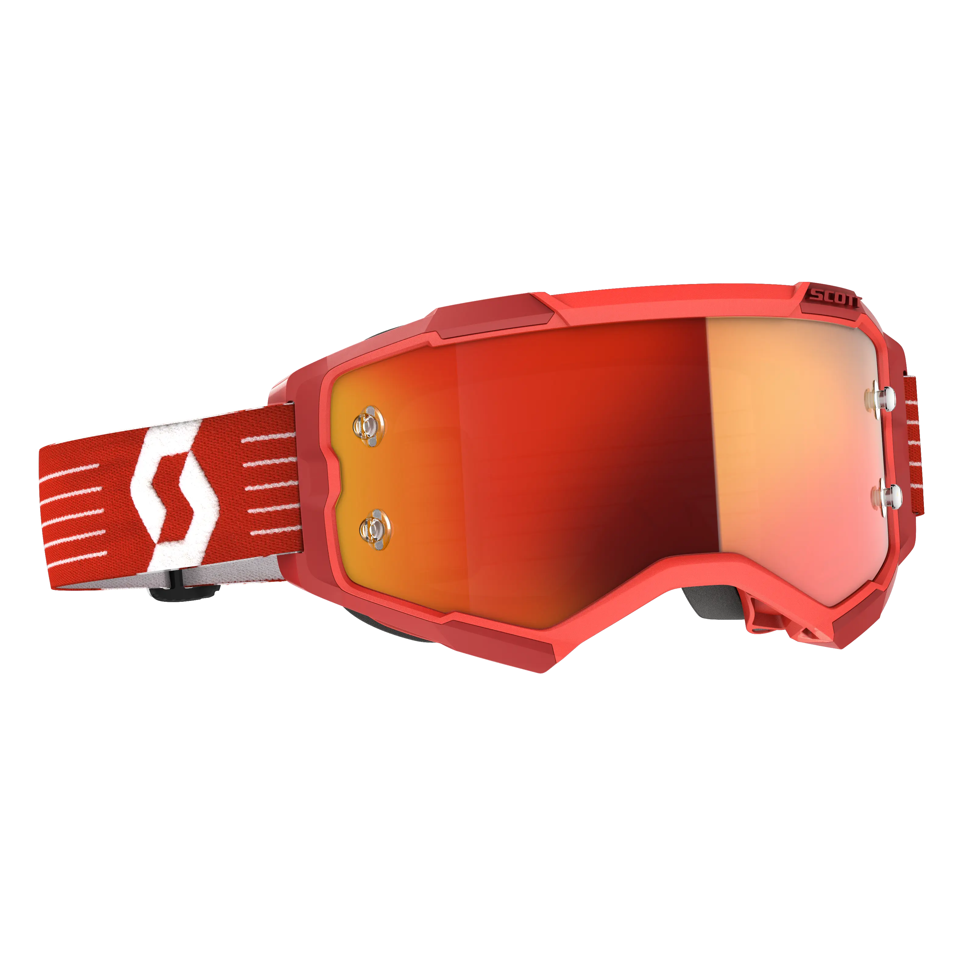 Fury Goggle Bright Red Orange Chrome Works Lens - Image 3