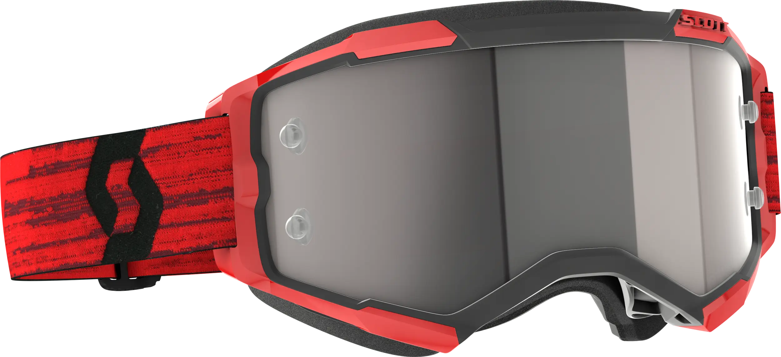 Fury Goggle Dark Red Silver Chrome Works - Image 3